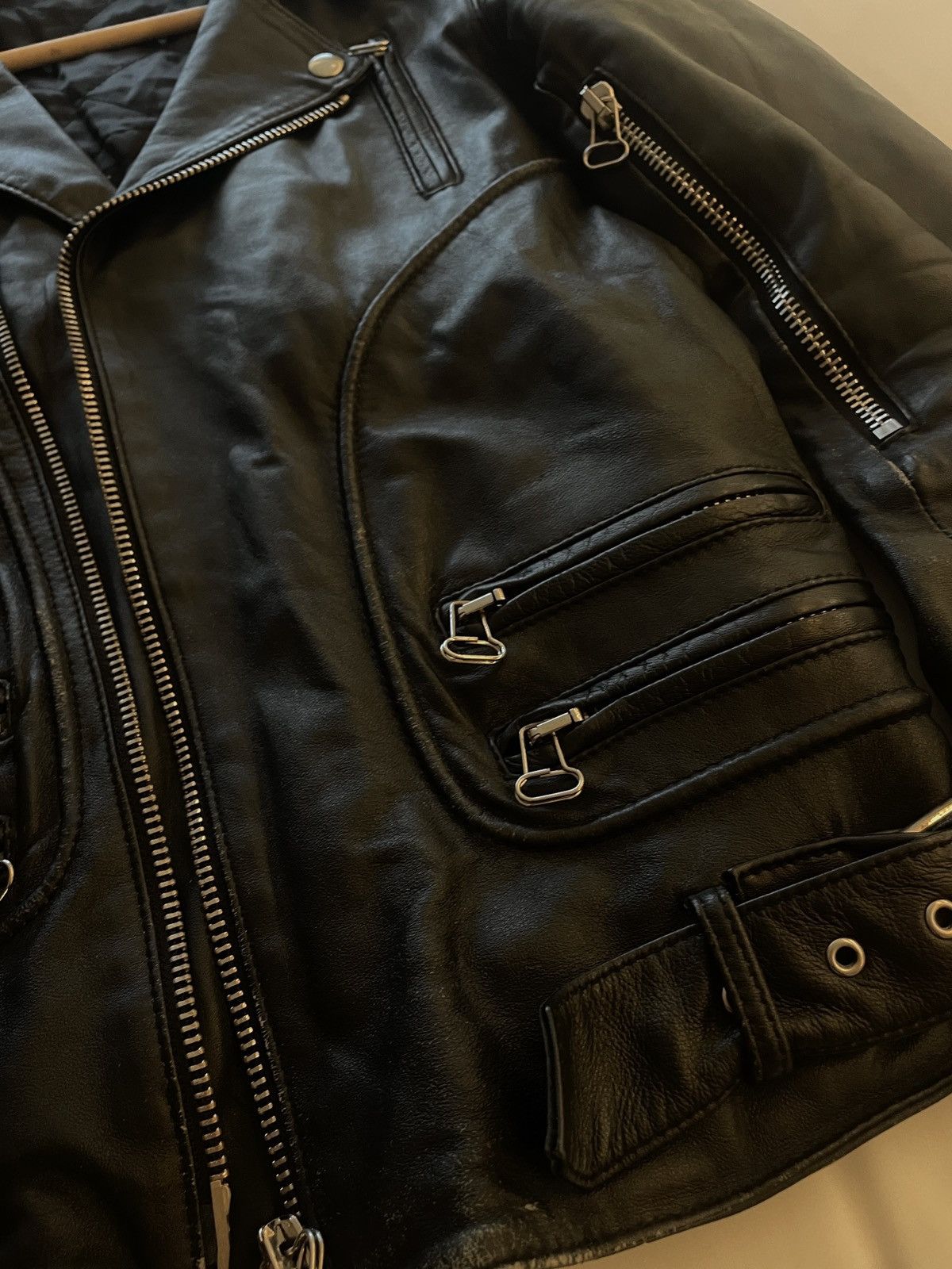 Balmain Decarnin balmain AW10 perfecto lamb leather Size US S / EU 44-46 / 1 - 3 Thumbnail