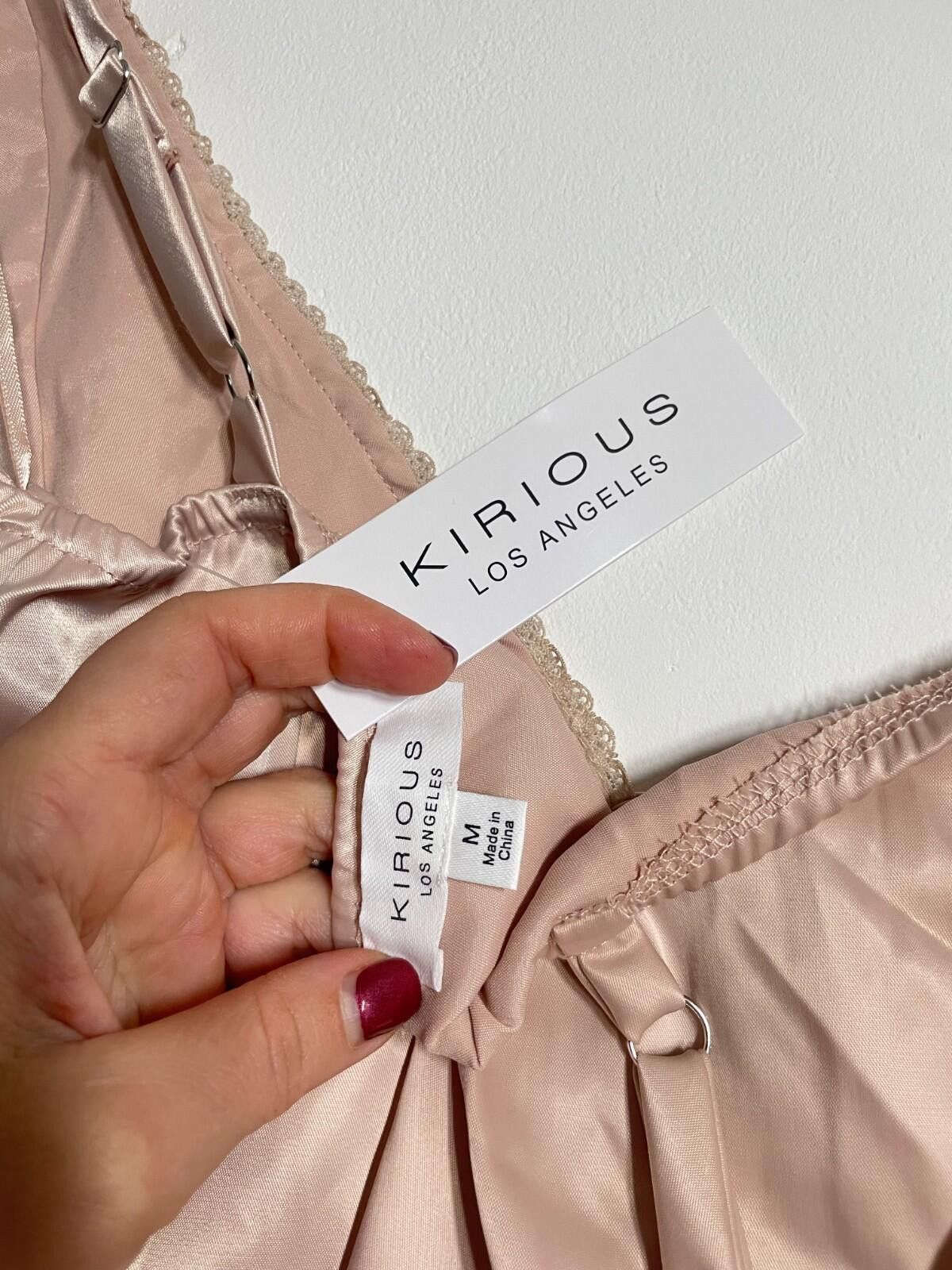 Other Kirious Los Angeles Blush Satin Lace Cami Top BNWT M Size M / US 6-8 / IT 42-44 - 5 Thumbnail