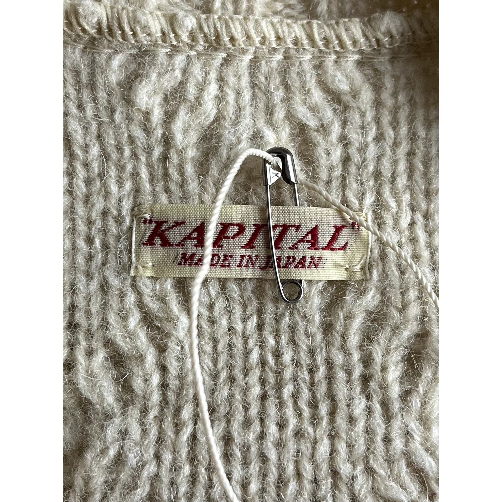 Kapital Kapital 5G Wool Cable Knit Profile Rainbowy Patch Cardigan Size US S / EU 44-46 / 1 - 6 Thumbnail