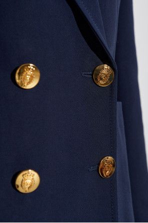 Gucci o1loc1c0226 818203 Double-Breasted Cotton Jacket Navy Blue Size S / US 4 / IT 40 - 5 Thumbnail