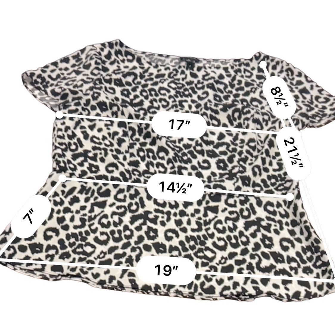 Ann Taylor Ann Taylor cheetah print blouse top size 8 Size S / US 4 / IT 40 - 6 Thumbnail