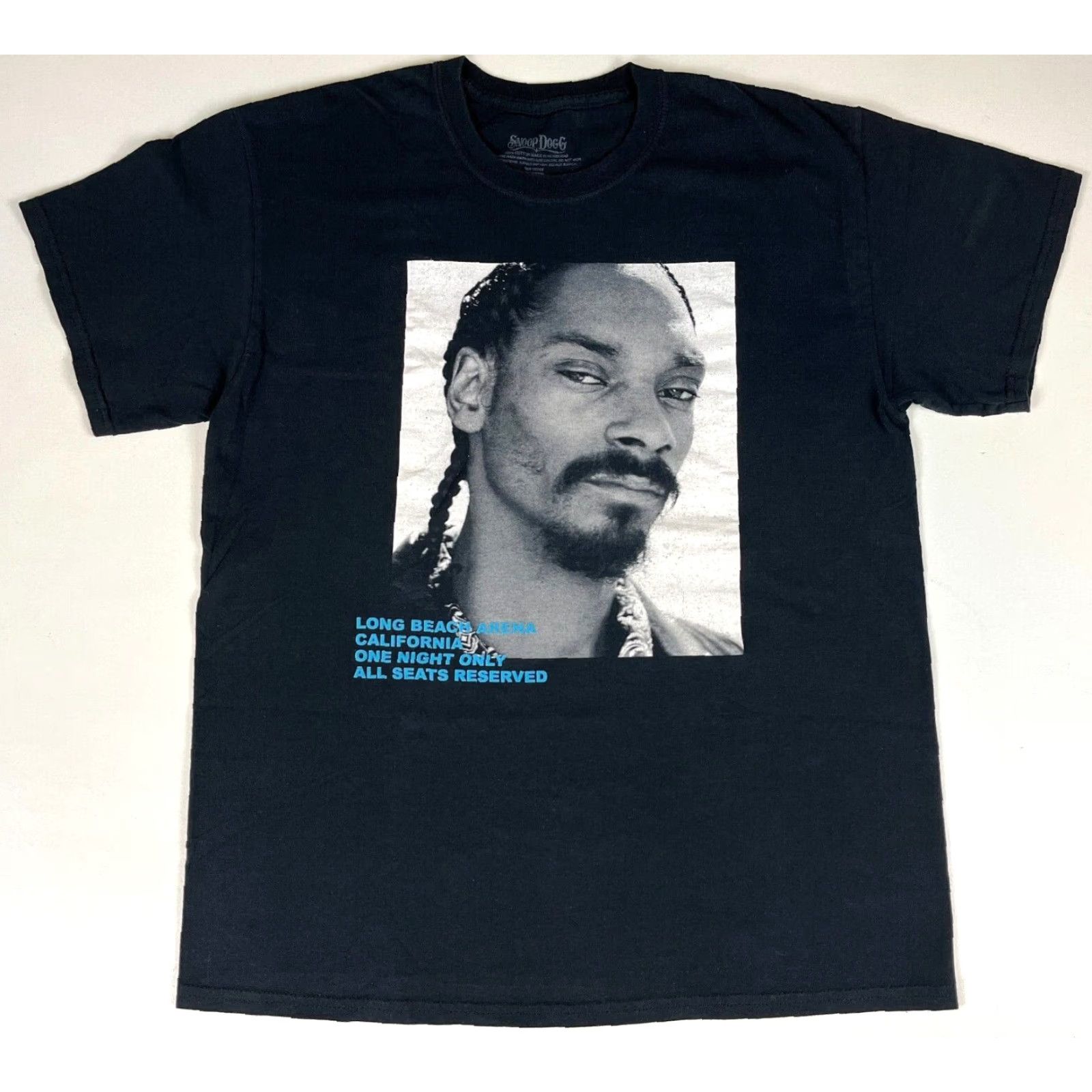 Vintage Snoop Dogg Long Beach California One Night Only T-Shirt Rap Sz L Mens Black Cotton Graphic Print Short Sleeve Crew Neck Vintage 2019 Size US L / EU 52-54 / 3 - 2 Thumbnail