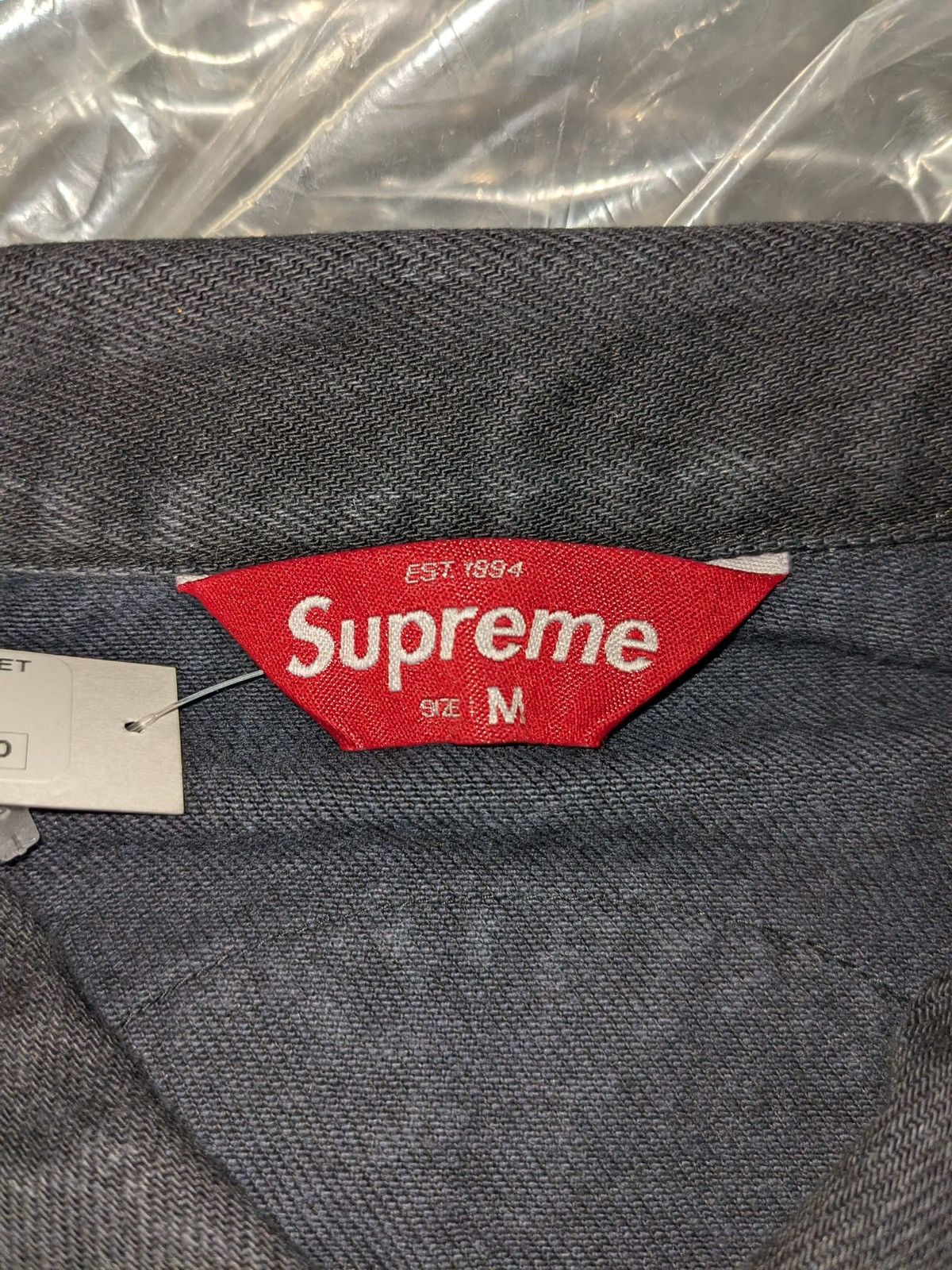 Supreme SS18 SUPREME PATCHES DENIM TRUCKER JACKET BLACK M Size US M / EU 48-50 / 2 - 6 Thumbnail