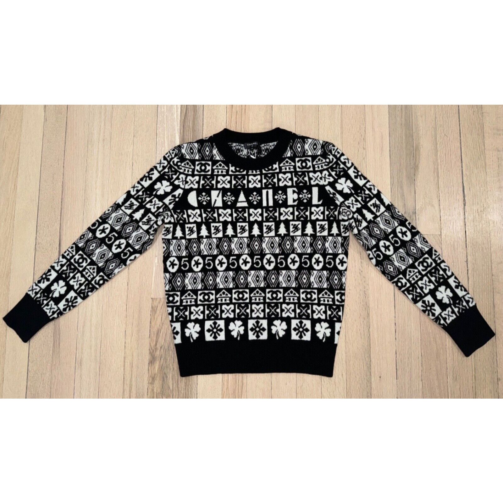 Chanel Chanel 19B Coco Neige Ski Black White CC Long Sleeve Size XS / US 0-2 / IT 36-38 - 6 Thumbnail