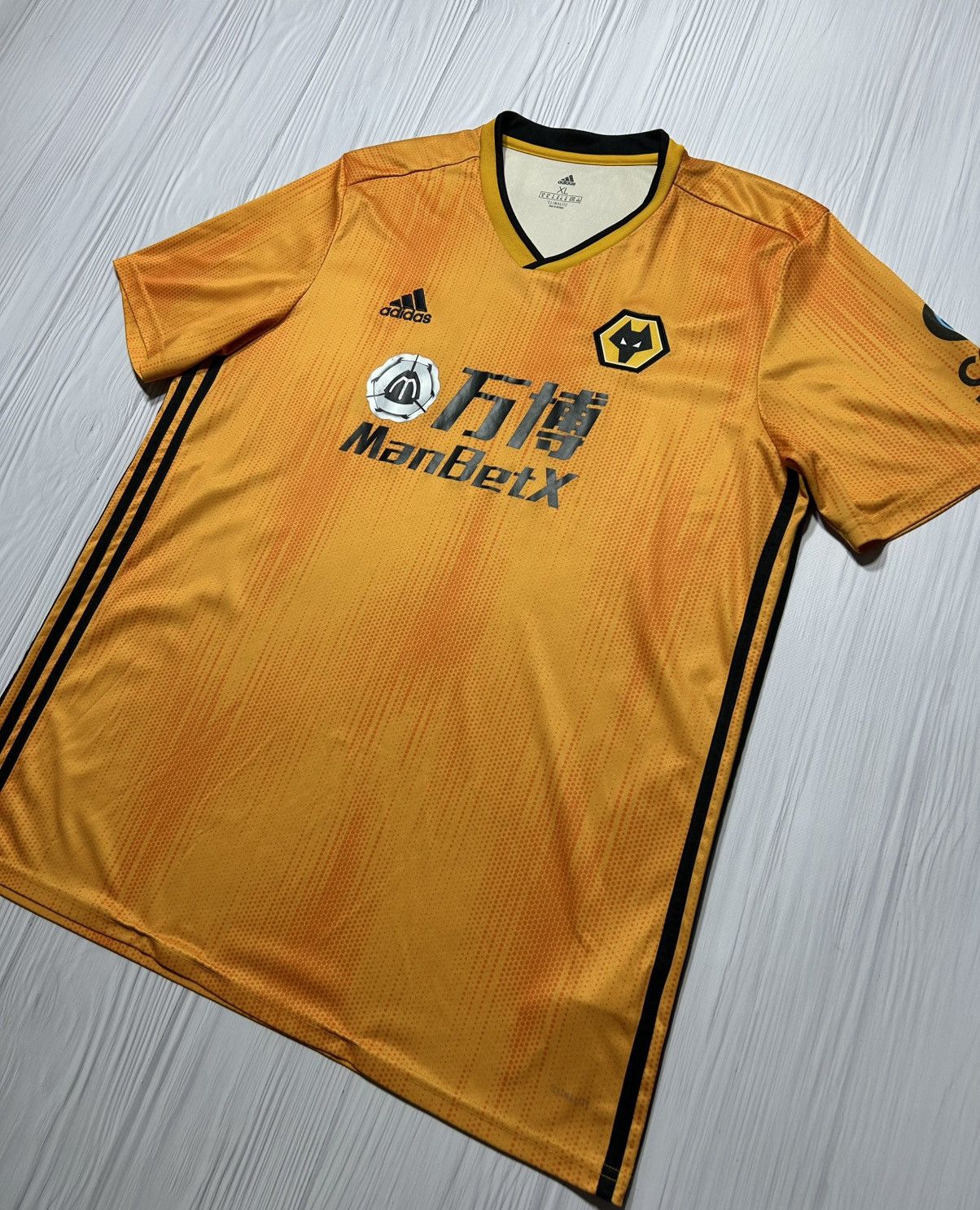 Adidas 2019-20 Wolverhampton Adidas Home Soccer Jersey Size XL Size US XL / EU 56 / 4 - 2 Thumbnail