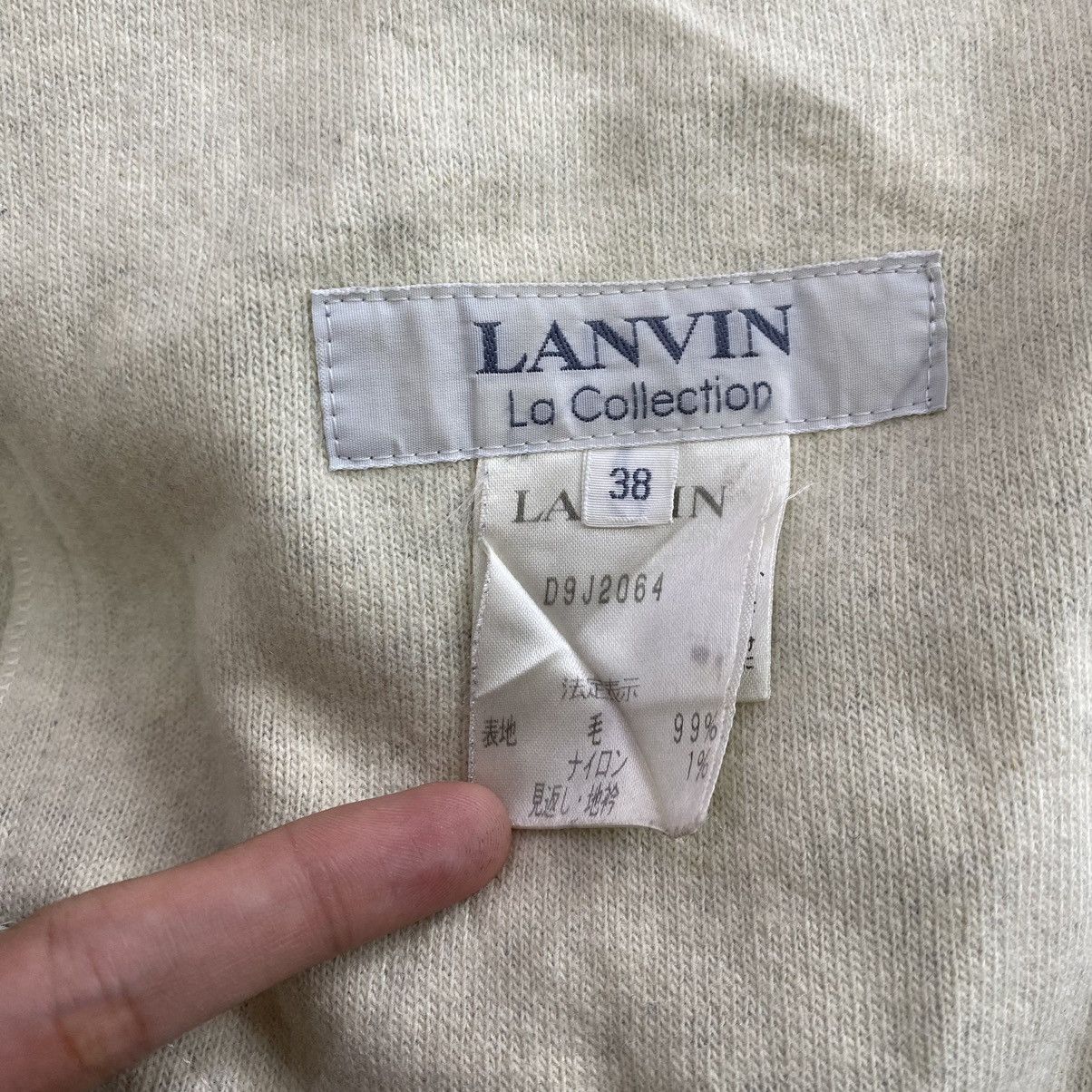 Lanvin × Vintage Vintage LANVIN LA COLLECTION Plain Blue Coat Size US M / EU 48-50 / 2 - 3 Thumbnail