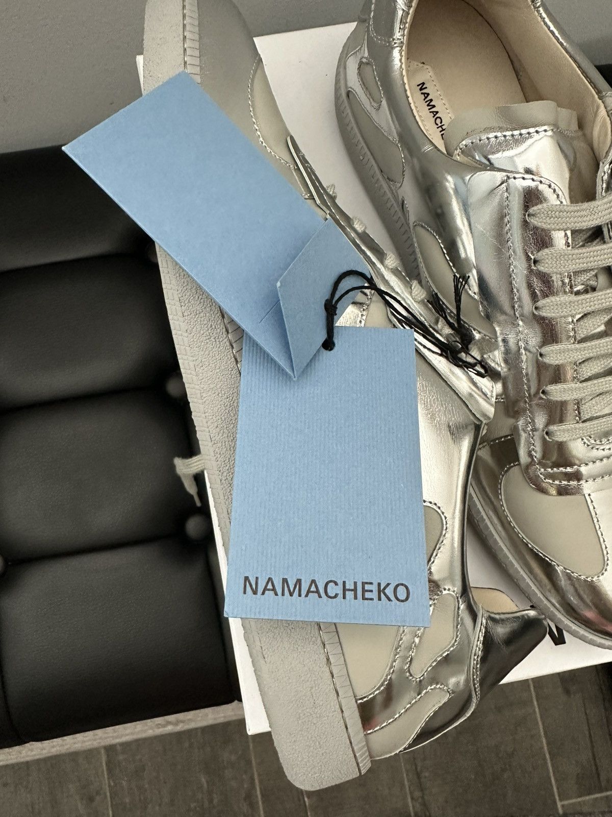 Namacheko Namacheko AW22 Murabi GAT Sneakers Silver Size US 10 / EU 43 - 13 Thumbnail