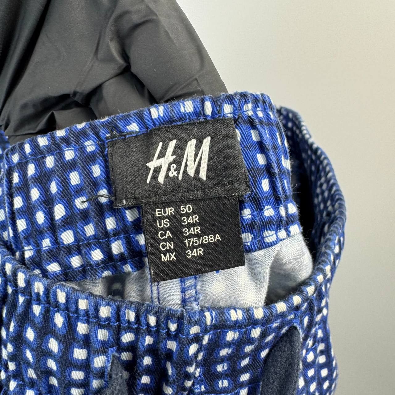 H&M H&M Swim Shorts Blue Patterned Drawstring Mens Size M Size US 34 / EU 50 - 3 Thumbnail