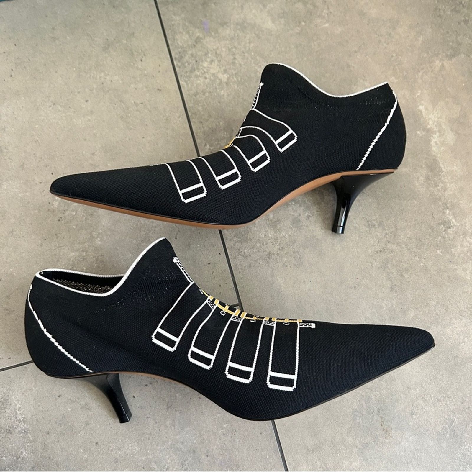 Marni NEW Marni jaquard black ankle boots bootie 36 euro or 6 US Size US 6 / IT 36 - 9 Thumbnail