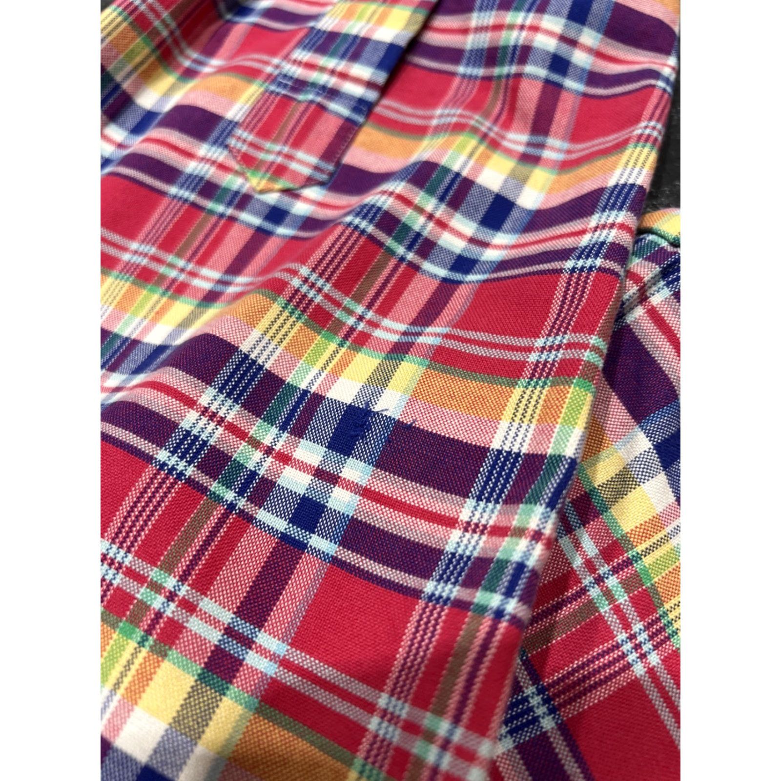 Ralph Lauren Ralph Lauren Plaid Dress Shirt Long Sleeve XL Red Yellow Blue Mens Size US XL / EU 56 / 4 - 7 Thumbnail