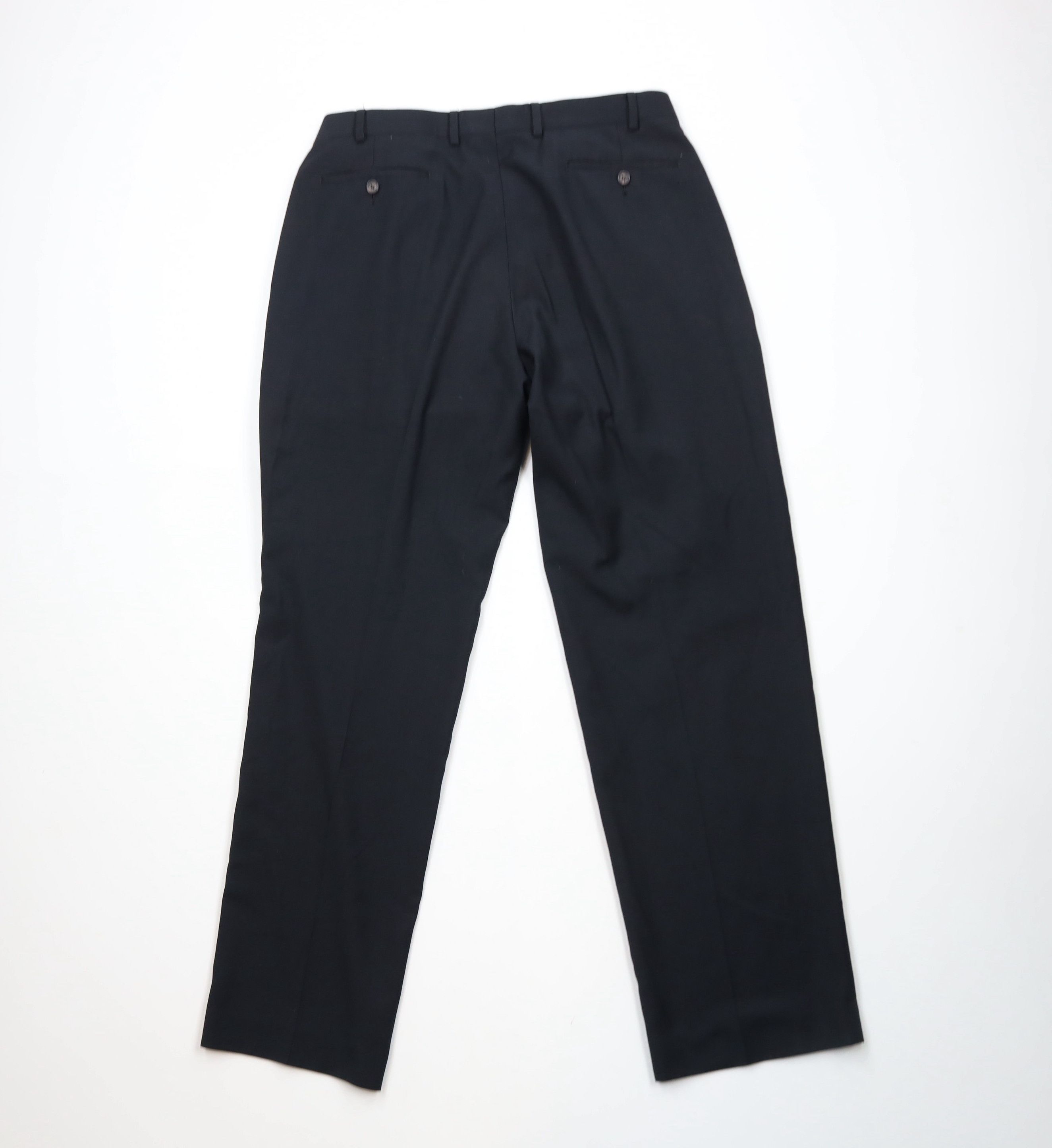 Ralph Lauren × Vintage Vintage Ralph Lauren Wide Leg Chino Pants Trousers Black Size US 36 / EU 52 - 9 Thumbnail