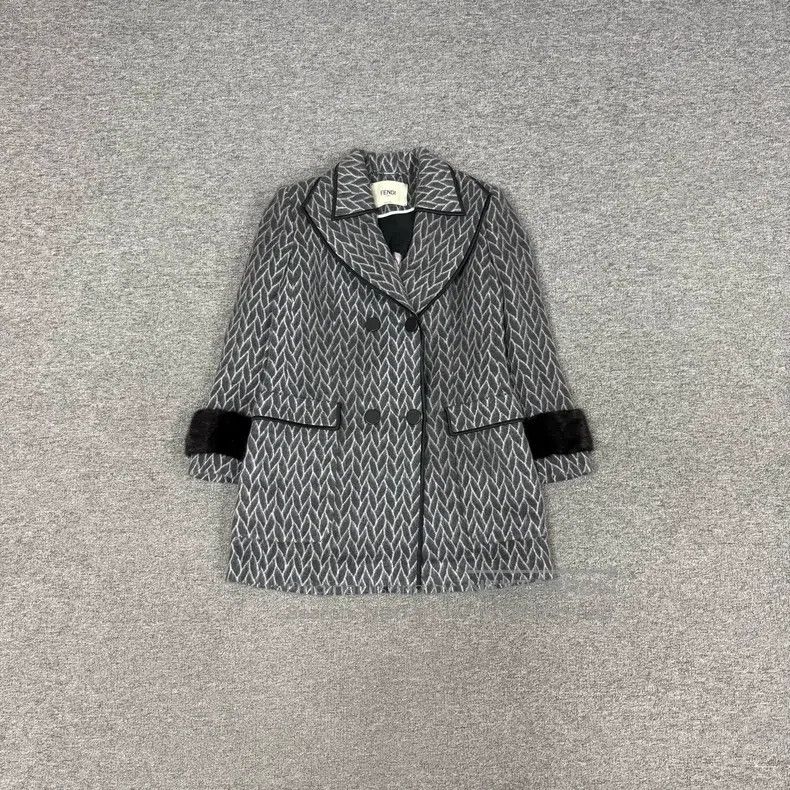 Other Fendi Mink Fur Wool Coat Size XS / US 0-2 / IT 36-38 - 1 Thumbnail