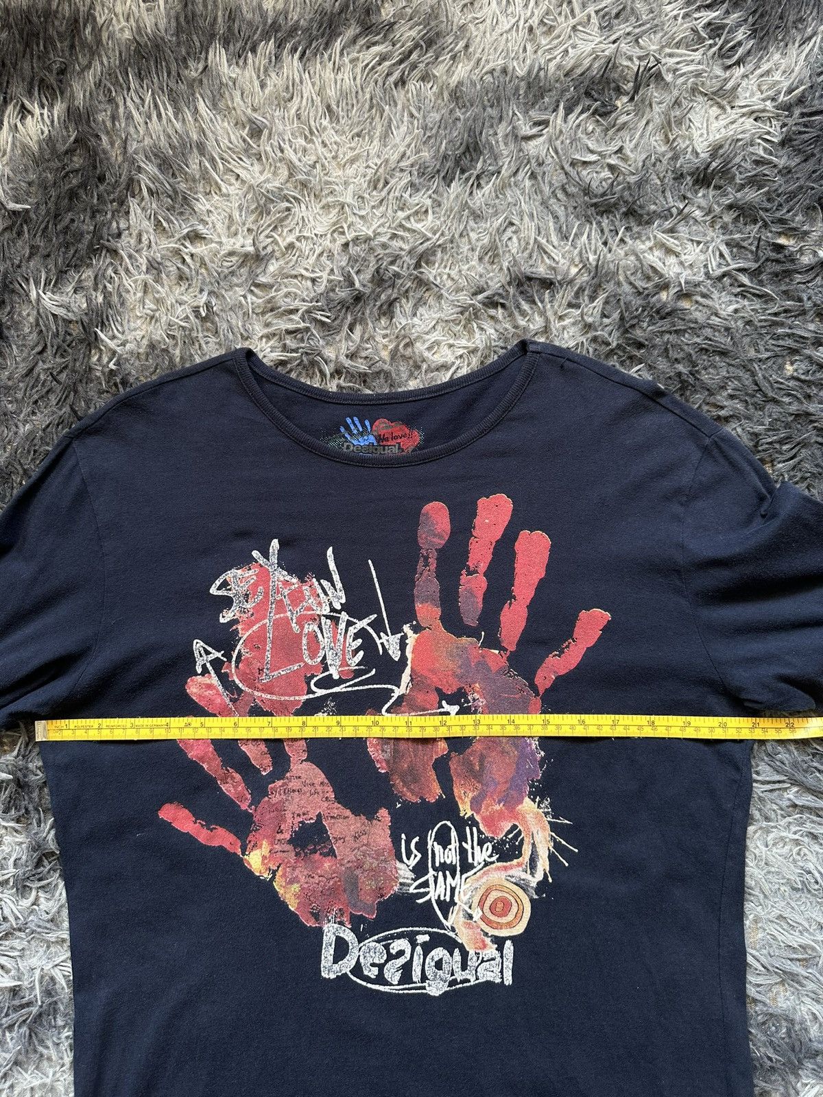 Desigual 00's Desigual '' Sex, Fun, Love'' avant-garde long sleeve Size US L / EU 52-54 / 3 - 11 Thumbnail