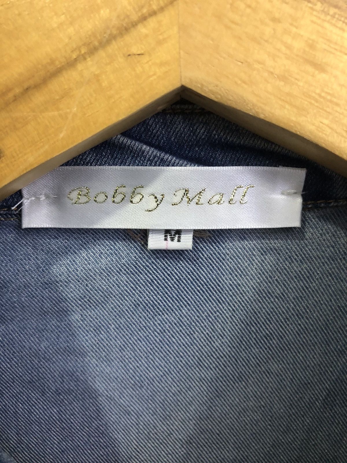 Japanese Brand Y2K Bobby Mall Rhinestone Denim Jacket Women Size XS / US 0-2 / IT 36-38 - 6 Thumbnail