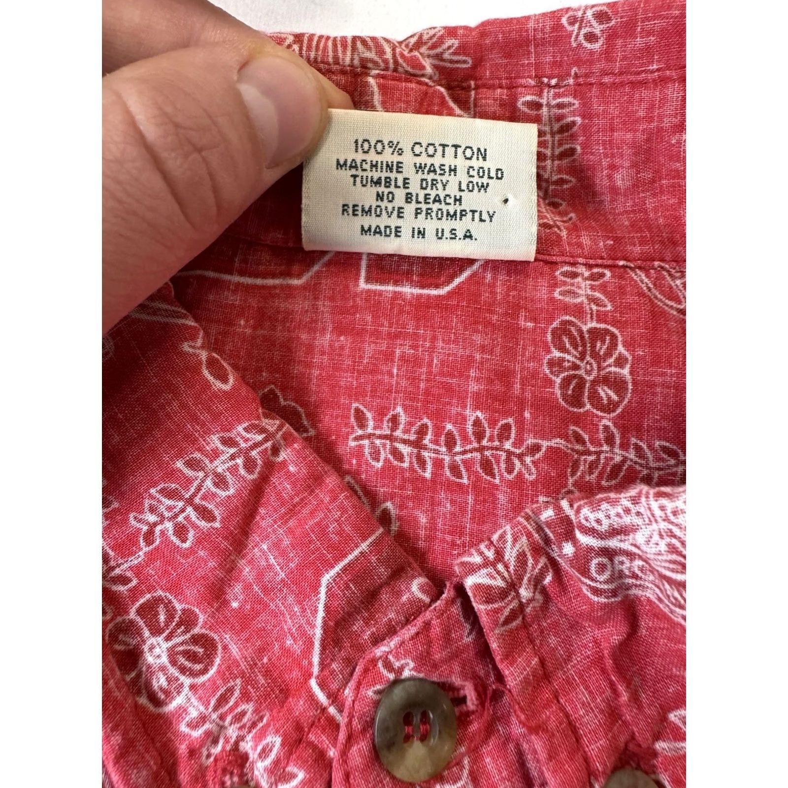Vintage Ke Nui Hawaiian Shirt Mens XL Red Button Up Stanford University Outdoor Casual Size US XL / EU 56 / 4 - 4 Thumbnail