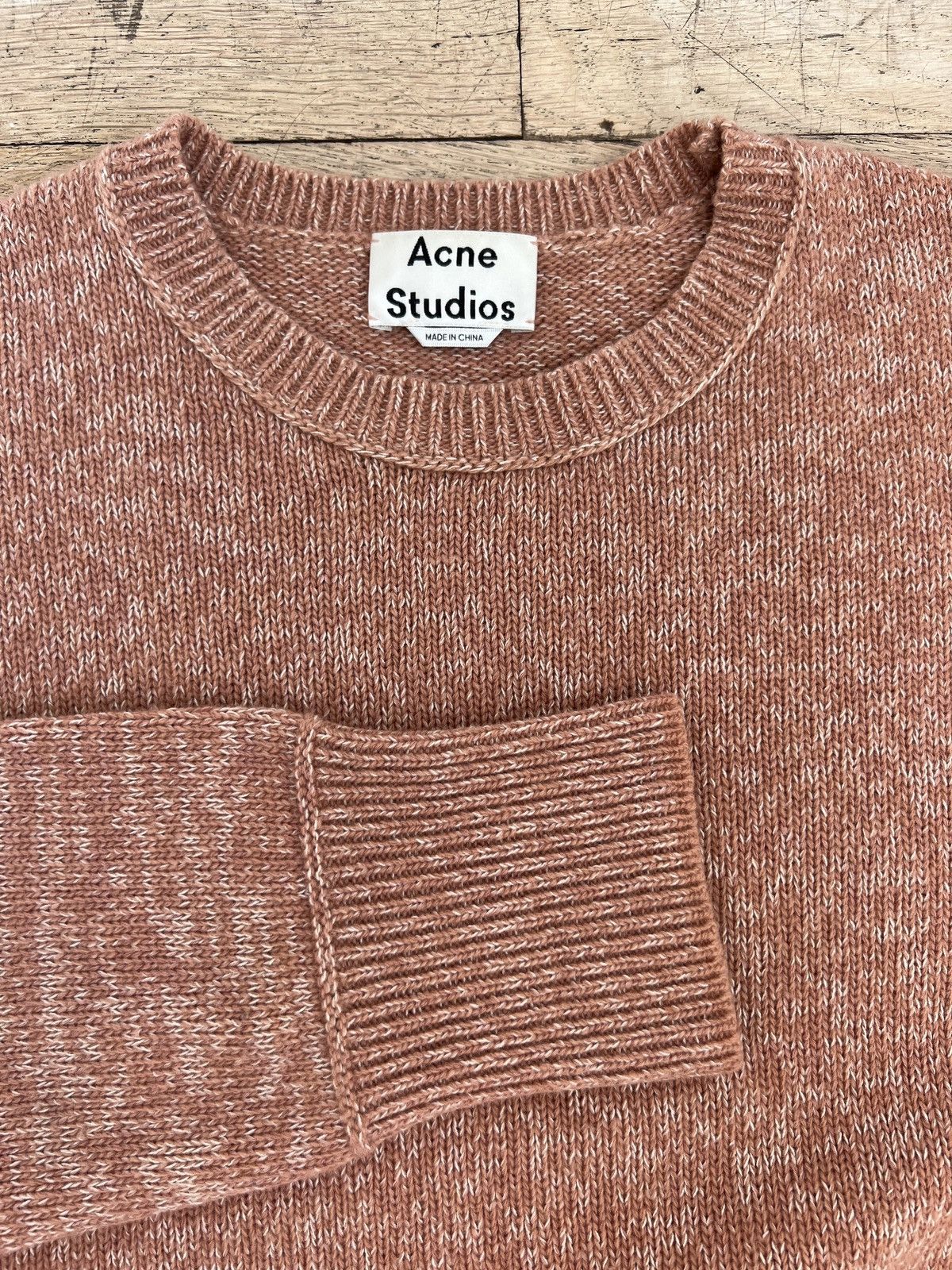 ACNE STUDIOS NERAH MARL CREW KNIT SWEATER