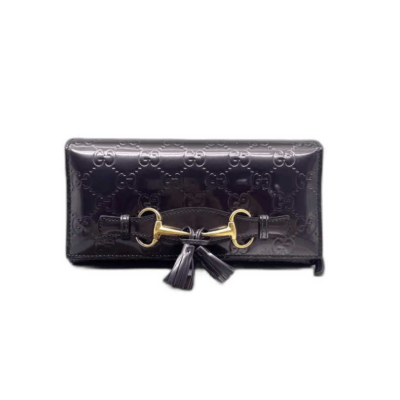 Gucci Gucci Patent Leather Tassel Wallet-2506 Size ONE SIZE - 1 Thumbnail