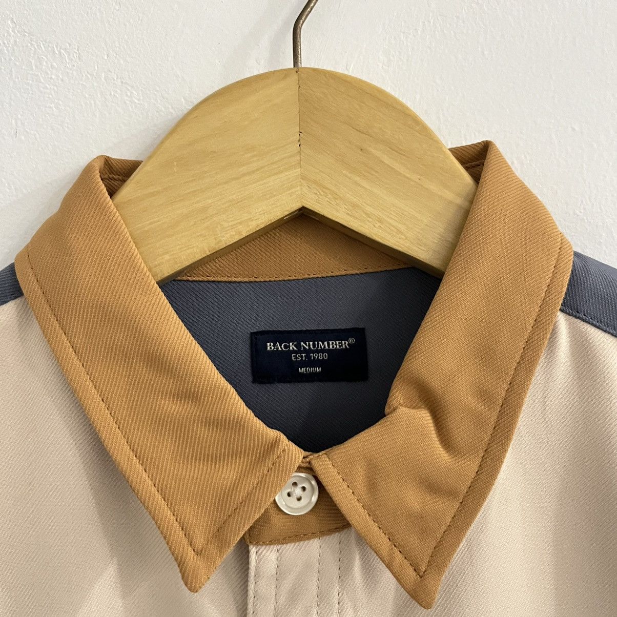 Japanese Brand Back Number Embroidered Button Up Shirt Size US M / EU 48-50 / 2 - 6 Thumbnail