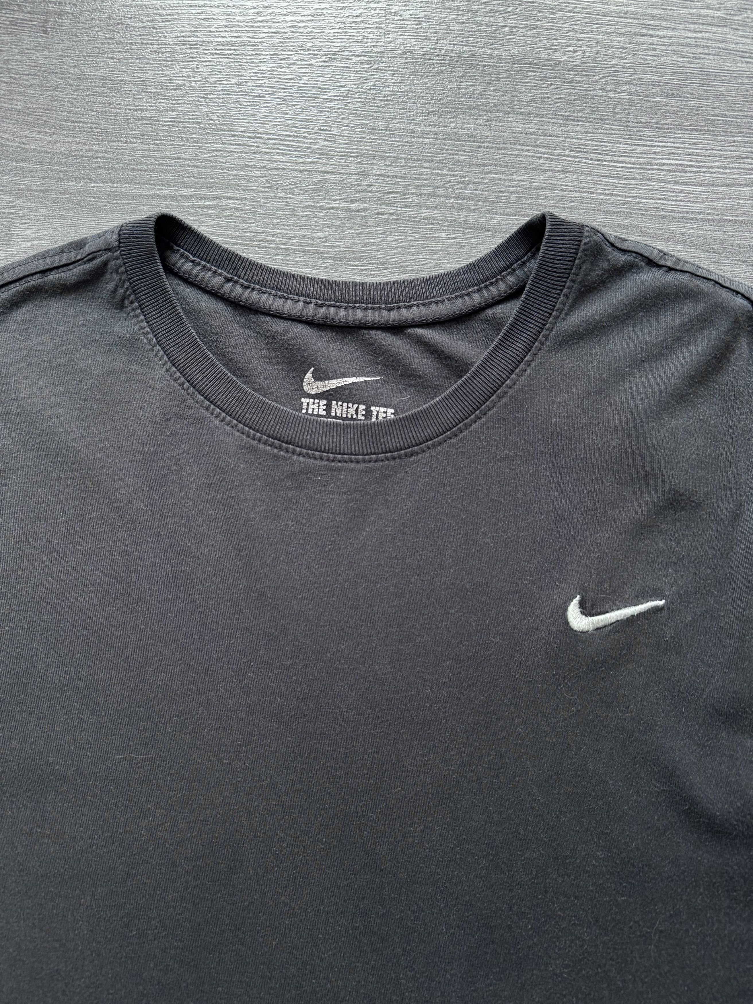 Nike Vintage Y2K Nike Swoosh T-Shirt Washed Gray Size US S / EU 44-46 / 1 - 4 Thumbnail