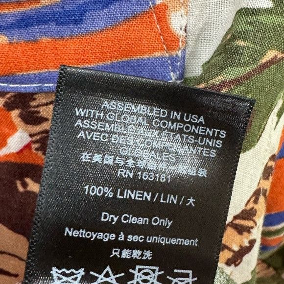 Rhude Rhude Le Fleur Linen Shirt White Multi Men’s Small Size US S / EU 44-46 / 1 - 5 Thumbnail