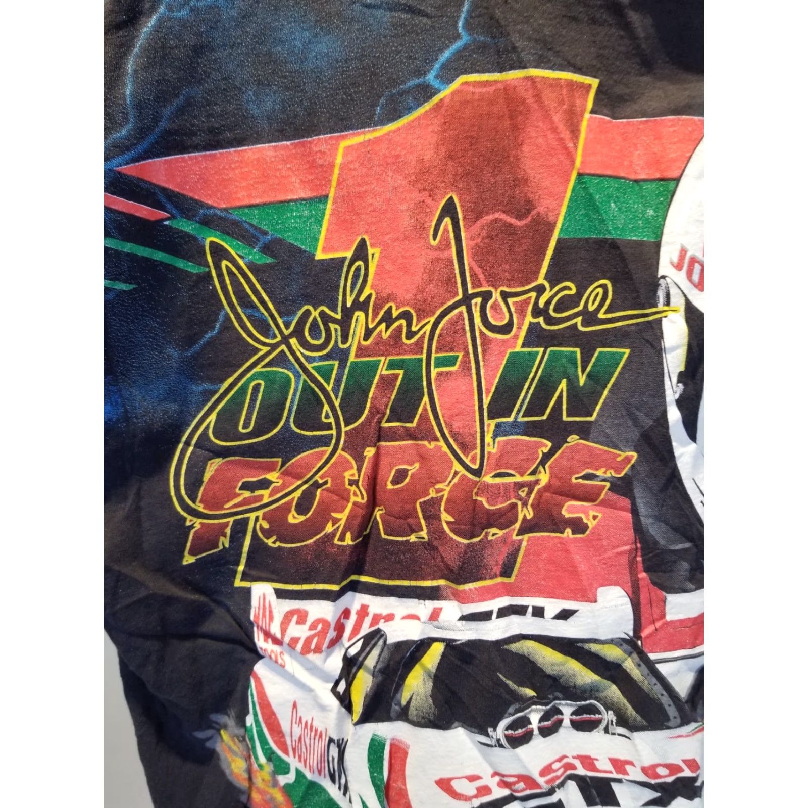 Logo Athletic VINTAGE John Force NHRA GTX Winston Drag Racing Black T-Shirt XL Mens Short Sleeve Crew Neck Cotton Logo Athletic 1980s 1990s Graphic Size US XL / EU 56 / 4 - 2 Thumbnail