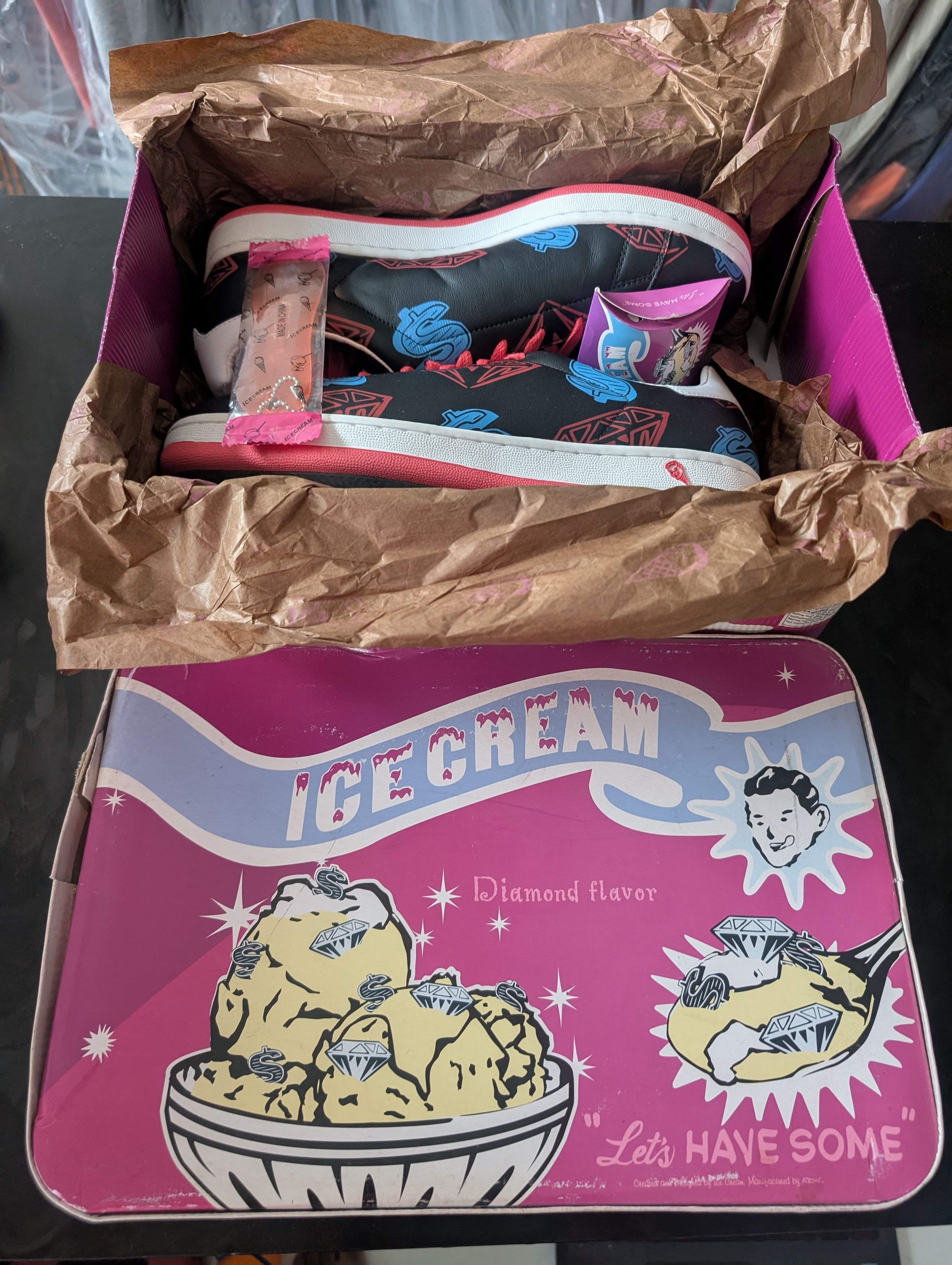 Icecream × Reebok ICECREAM LOW BLK/RED/P BLUE Brand New Deadstock Size US 11 / EU 44 - 8 Thumbnail