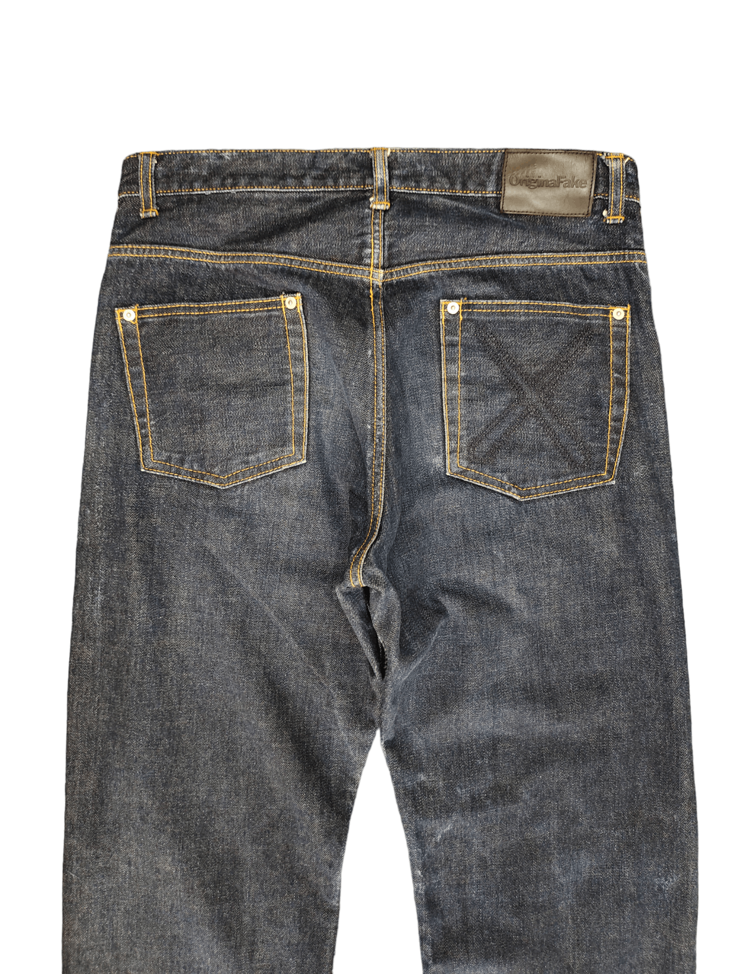 Kaws × Medicom Toy × Original Fake Original Fake X Kaws Selvedge Distressed Hem Denim Jeans Size US 33 - 3 Thumbnail