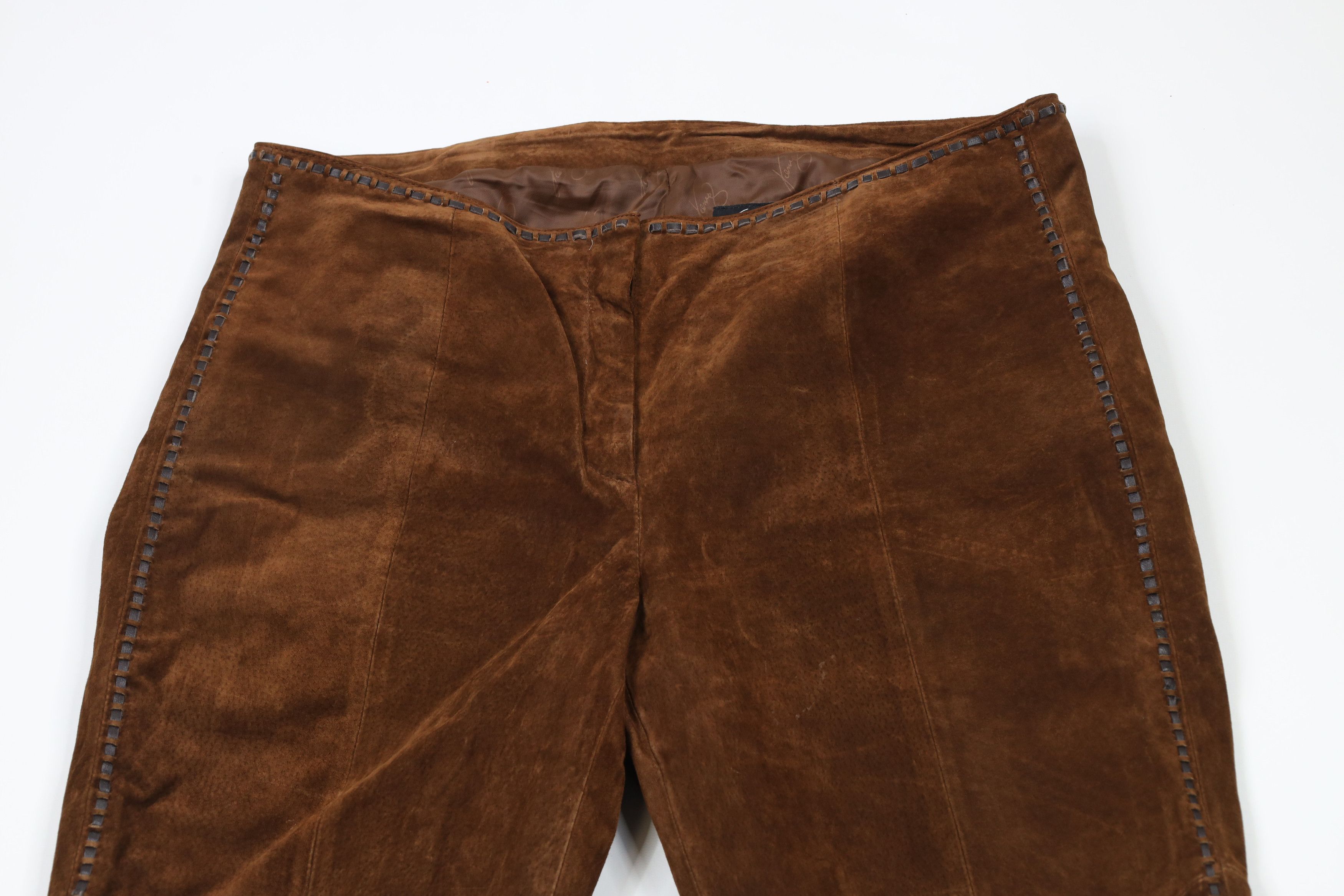 Vintage × Wilsons Leather Vintage Wilsons Leather x Venus Williams Suede Leather Pants Size 34" / US 12 / IT 48 - 2 Thumbnail