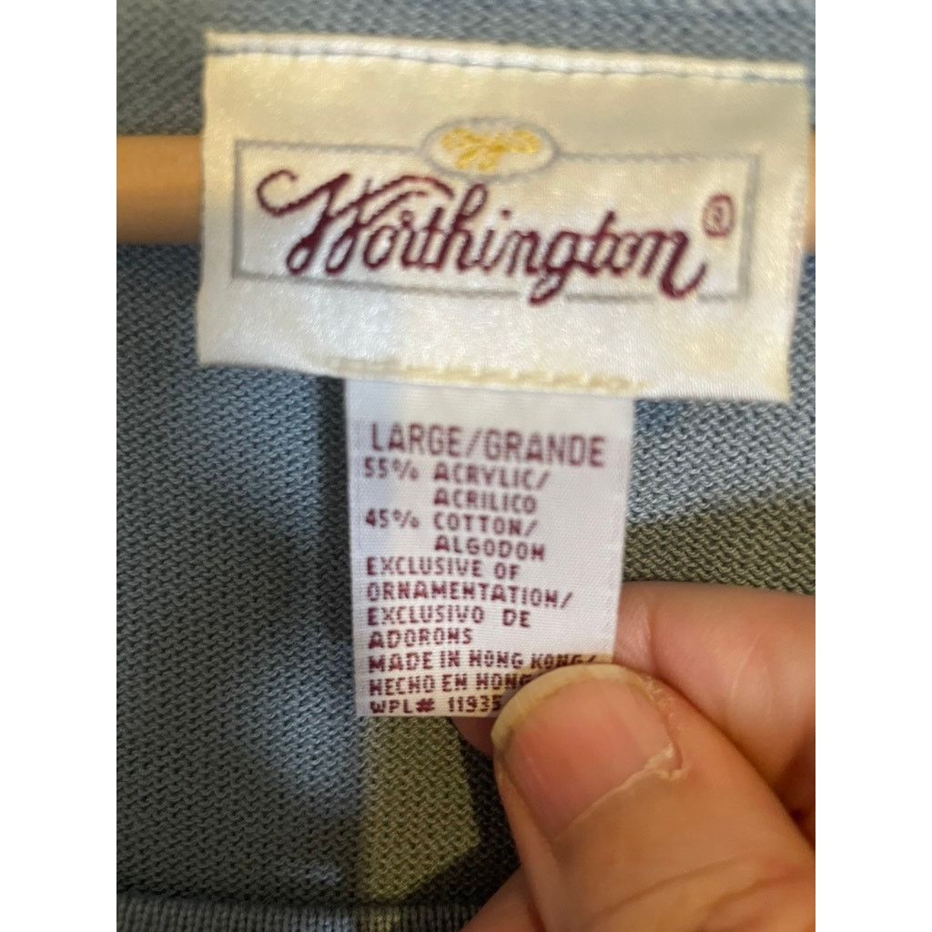 Worthington Worthington Women's Short-Sleeved Sweater Embroidery Size L / US 10 / IT 46 - 3 Thumbnail