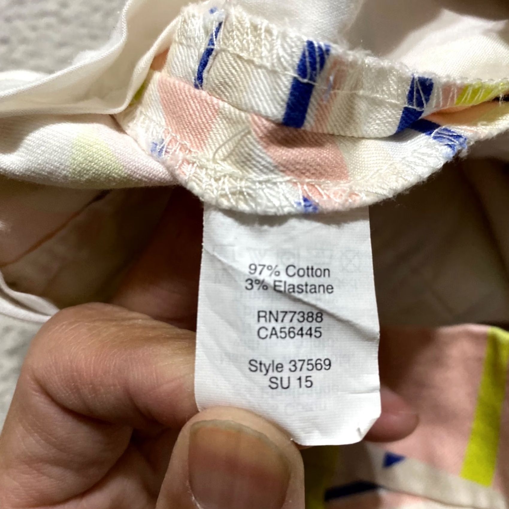 J.Crew J.CREW Multicolor Geometric Chino Shorts Womens 6 Inseam 3" Pockets Stretch Comfortable Caprise Travel Casual Summer Women Size 28" / US 6 / IT 42 - 4 Thumbnail