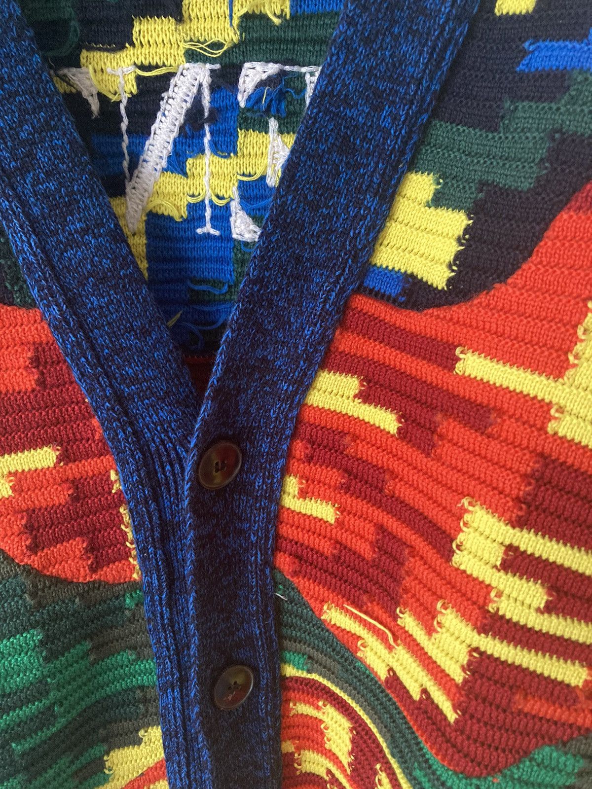 Valentino WOOL AND COTTON CARDIGAN WITH CAMOU7 MOTIF Size US S / EU 44-46 / 1 - 5 Thumbnail