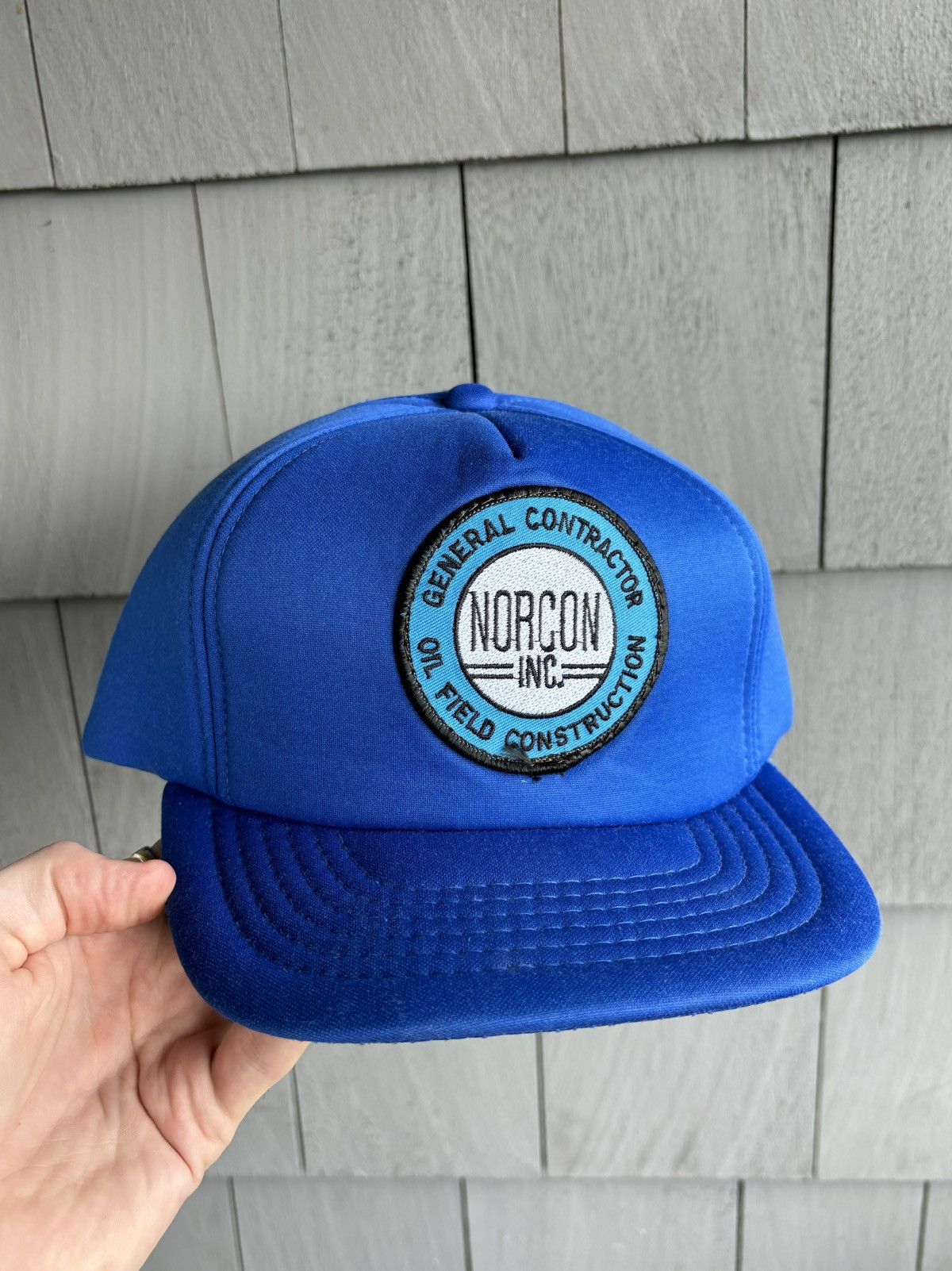Vintage 1980s Vintage Trucker Hat Foam Snapback NORCON Oil Americana Size ONE SIZE - 1 Thumbnail