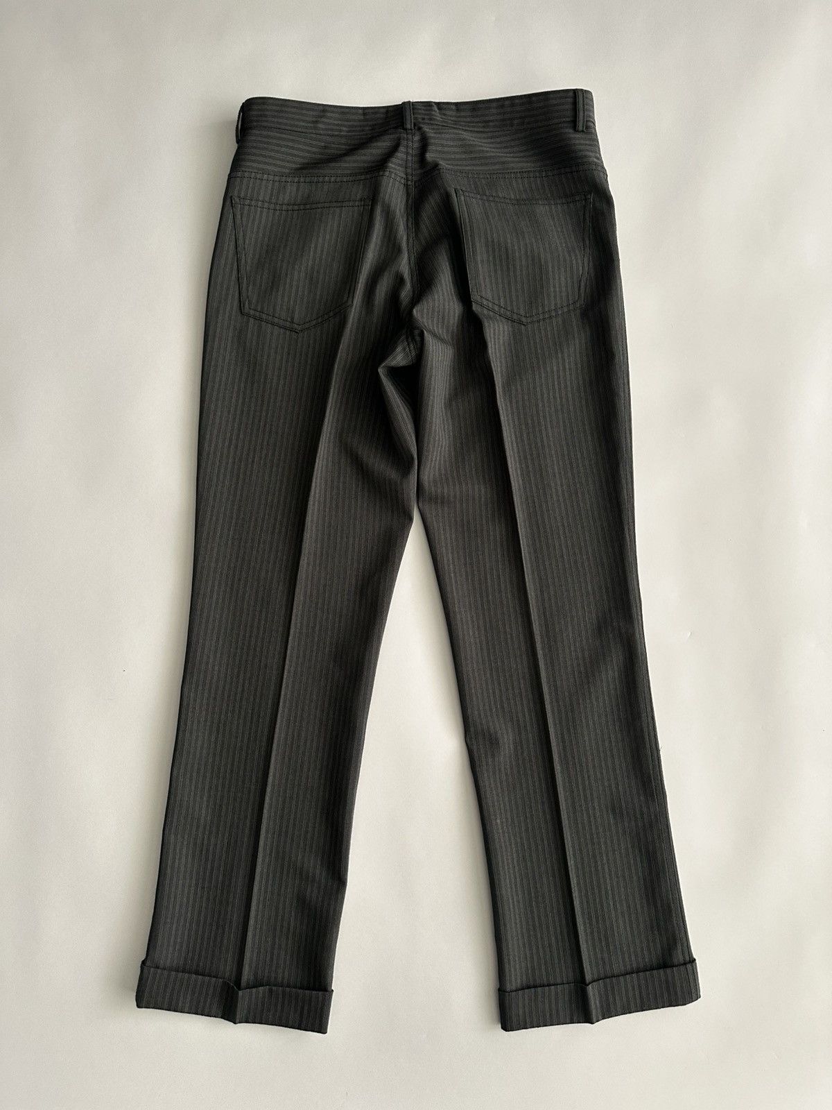 Prada Prada Early 2000’s 5 Pocket Striped Wool Pants Size US 32 / EU 48 - 5 Thumbnail
