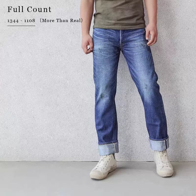 Full Count & Co. Full Count More Than Real 1344 Denim Jeans Size US 33 - 1 Thumbnail