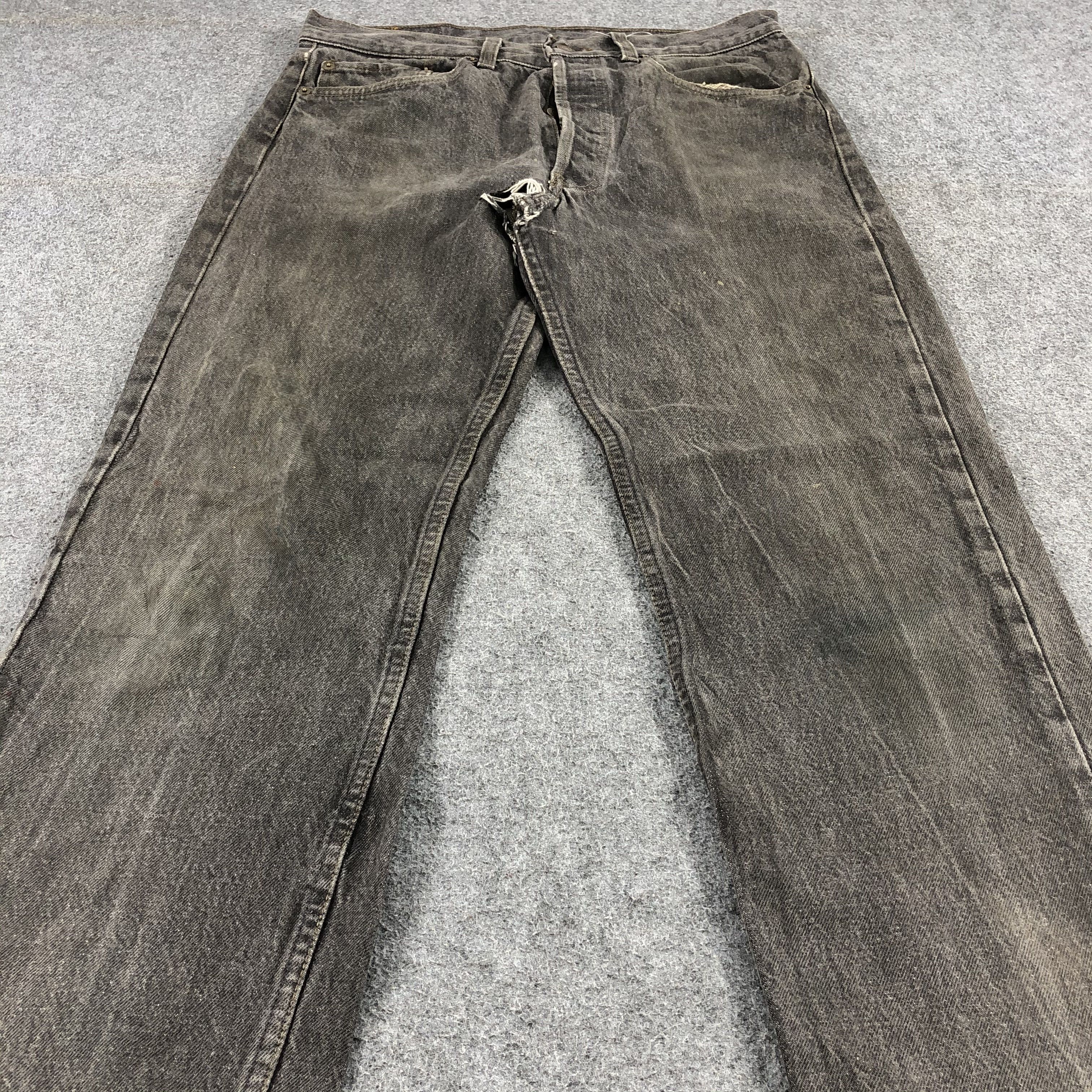 Levi's × Vintage Vintage 90s Distress Levis 501 Jeans-JM1613 Size US 32 / EU 48 - 3 Thumbnail