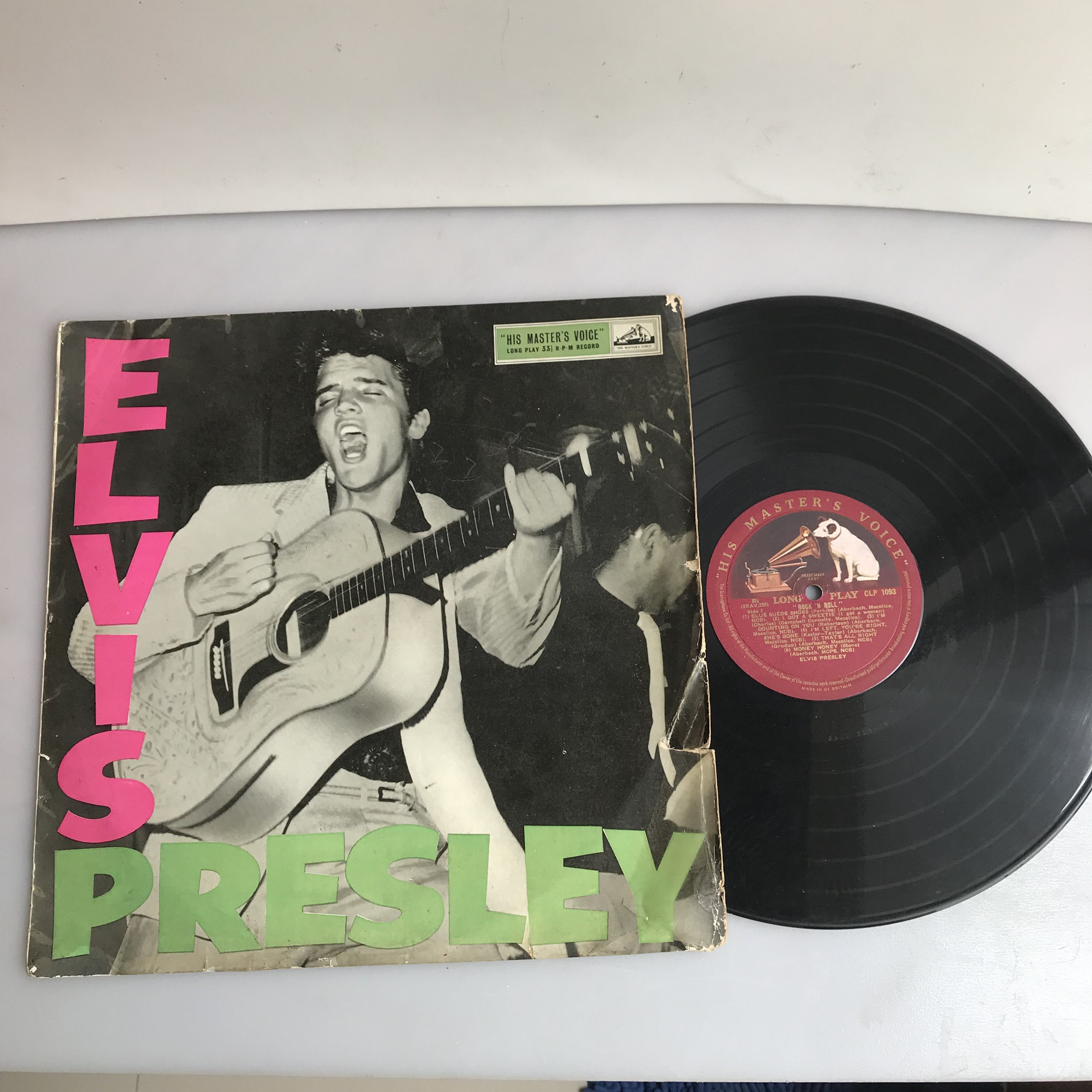 Vintage ELVIS PRESLEY LP self titled First Album 1956 Rca mono vinyl Size ONE SIZE - 6 Thumbnail