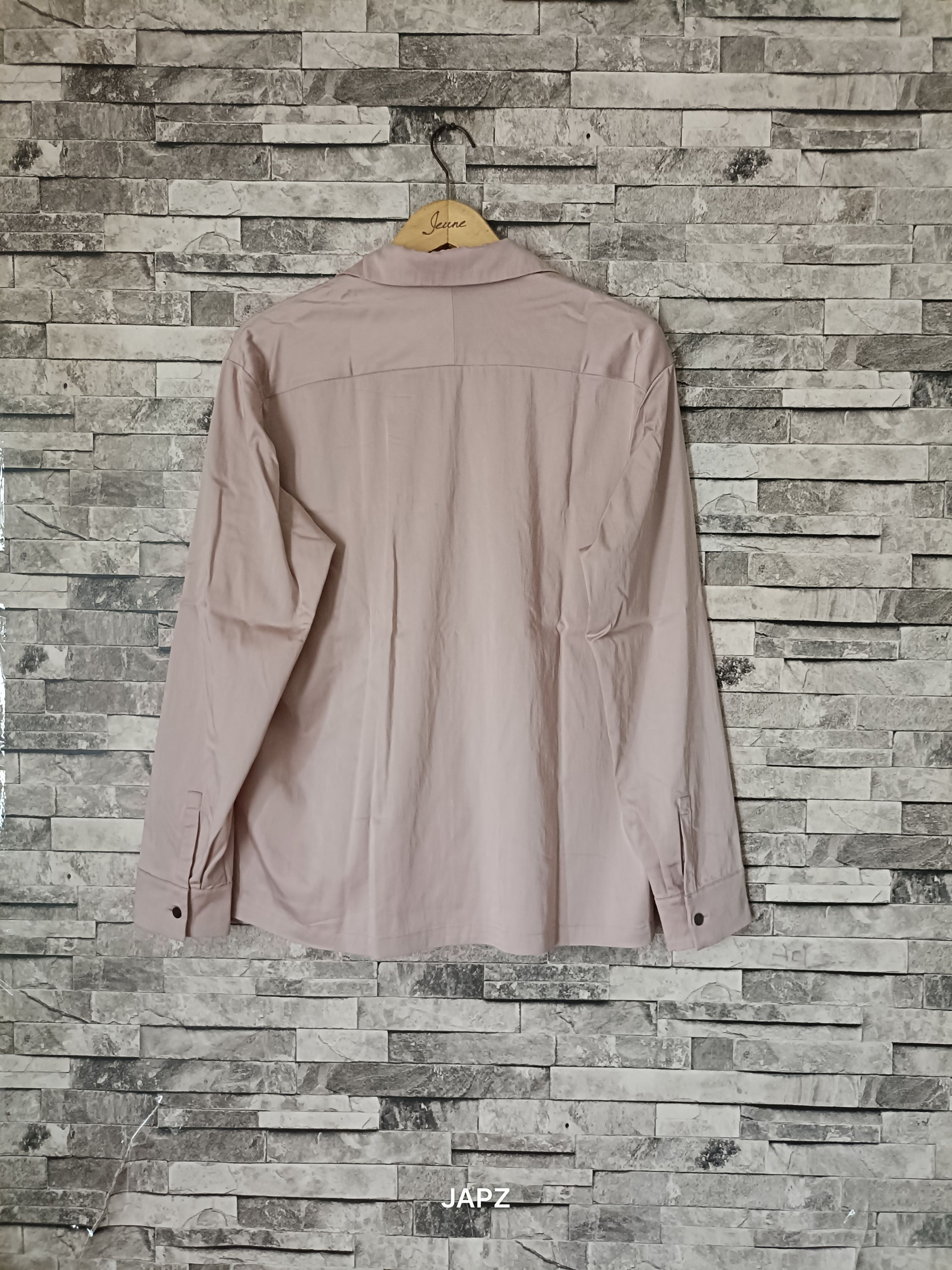STUDIOUS Studious Japan cupro contemporary open collar shirt Size US S / EU 44-46 / 1 - 4 Thumbnail