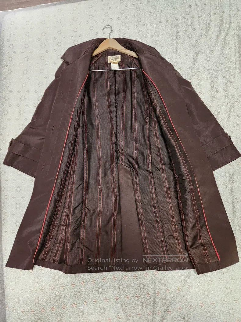 Hermes Hermes Medium-length trench coat, 100% silk fabric, with t Size XS / US 0-2 / IT 36-38 - 1 Thumbnail