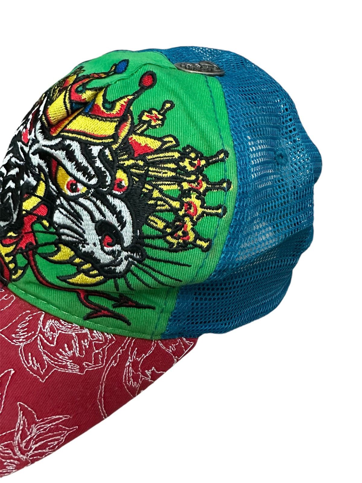 Christian Audigier × Ed Hardy × Vintage 🔥🔥🔥Don Ed Hardy Embroidered Tiger Rhinestones Cap Size ONE SIZE - 1 Thumbnail