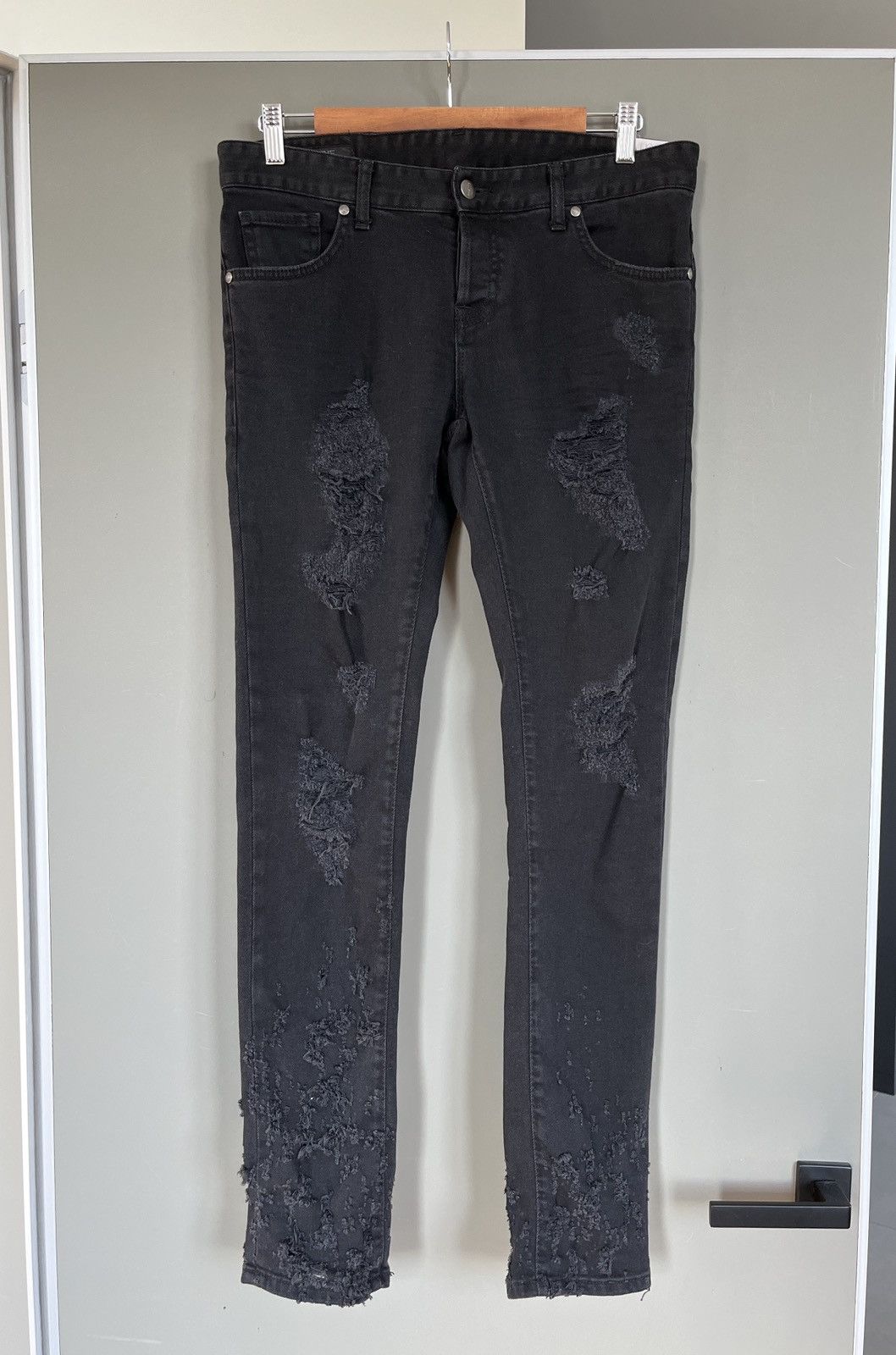 La Haine Inside Us Distressed Avant Garde Denim Jeans
