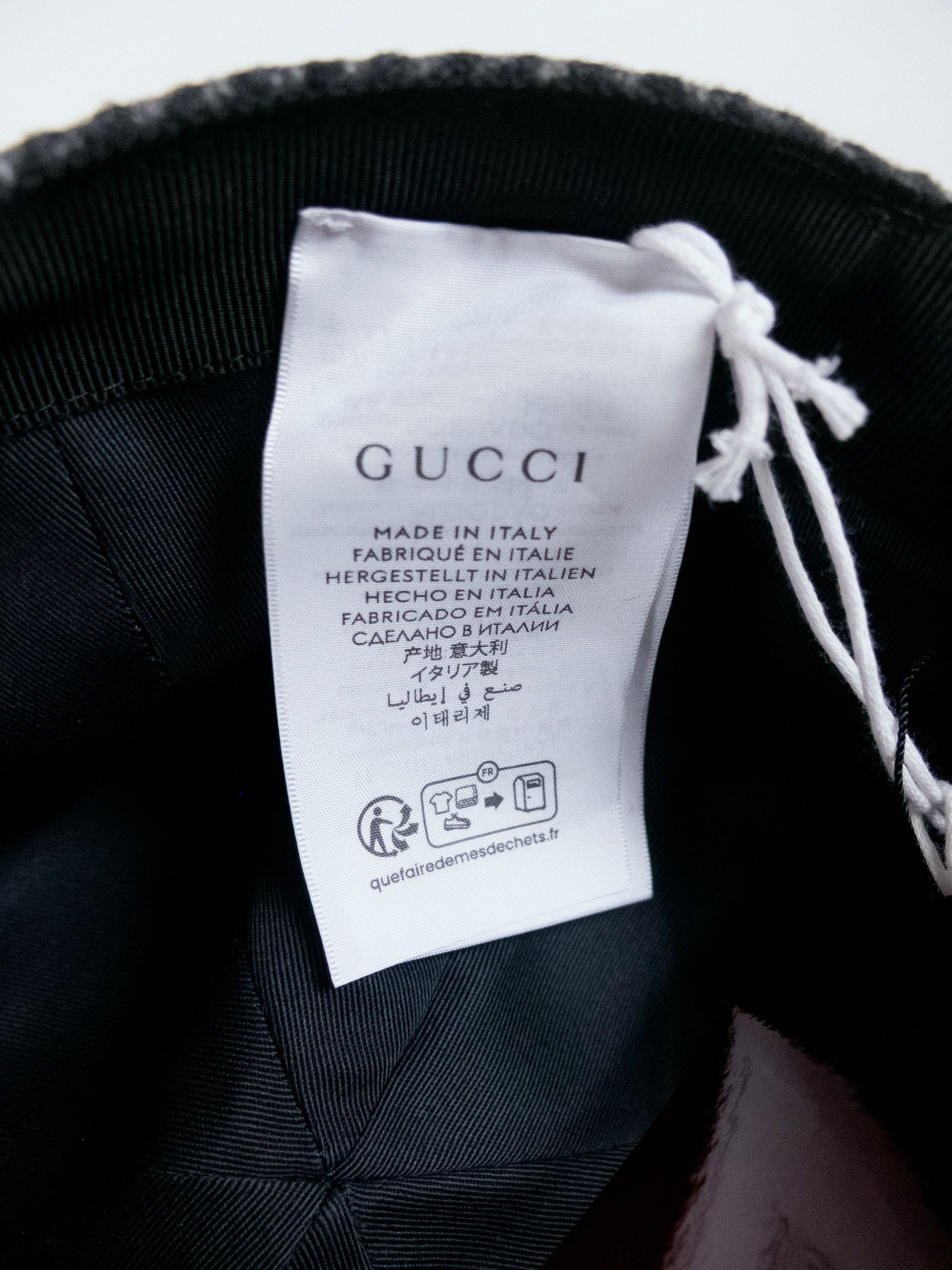 Gucci GUCCI gray embroidered logo wool silk baseball cap Large q Size ONE SIZE - 8 Thumbnail