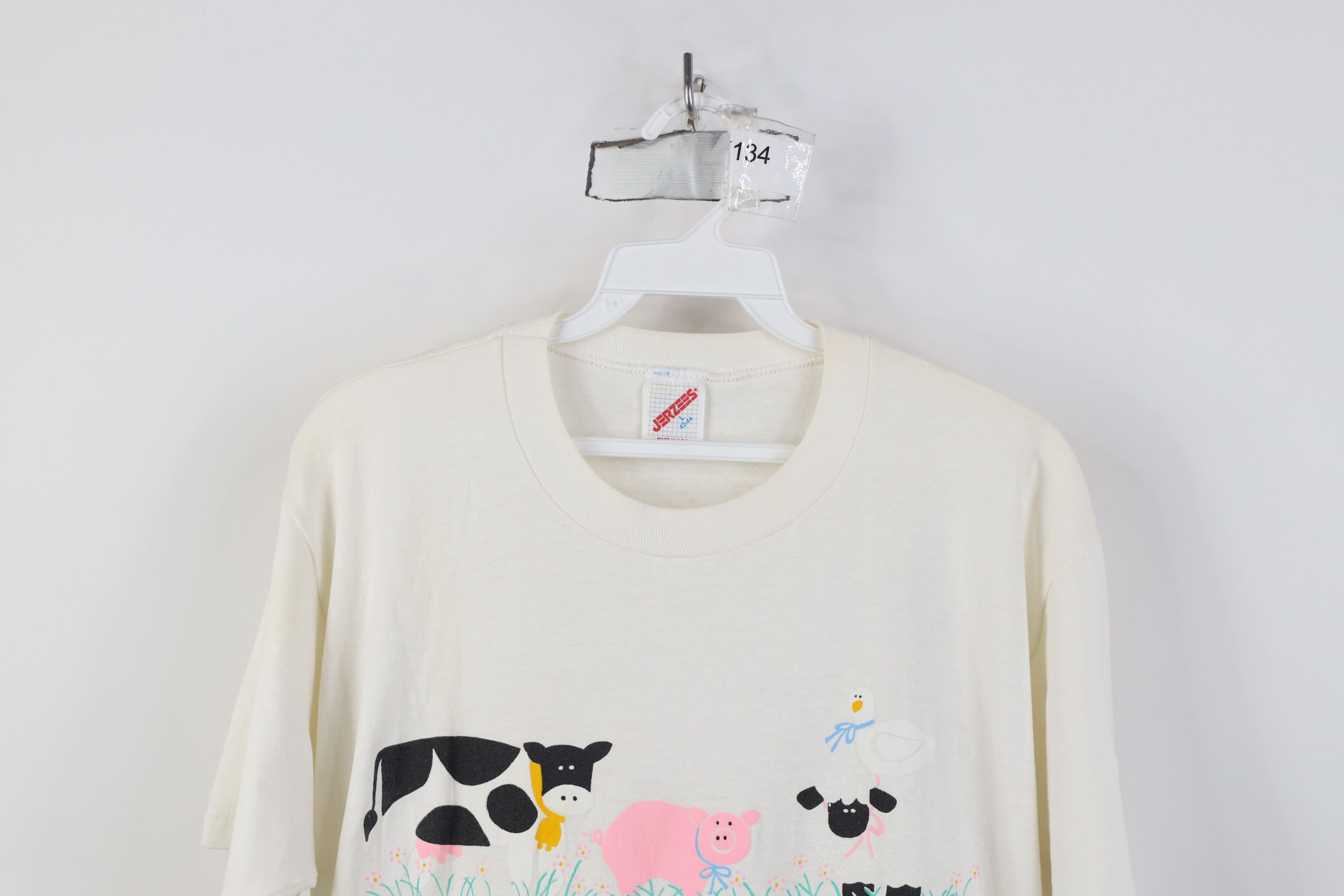 Vintage Vintage 90s Country Farmhouse Animal Farm T-Shirt USA Size L / US 10 / IT 46 - 2 Thumbnail