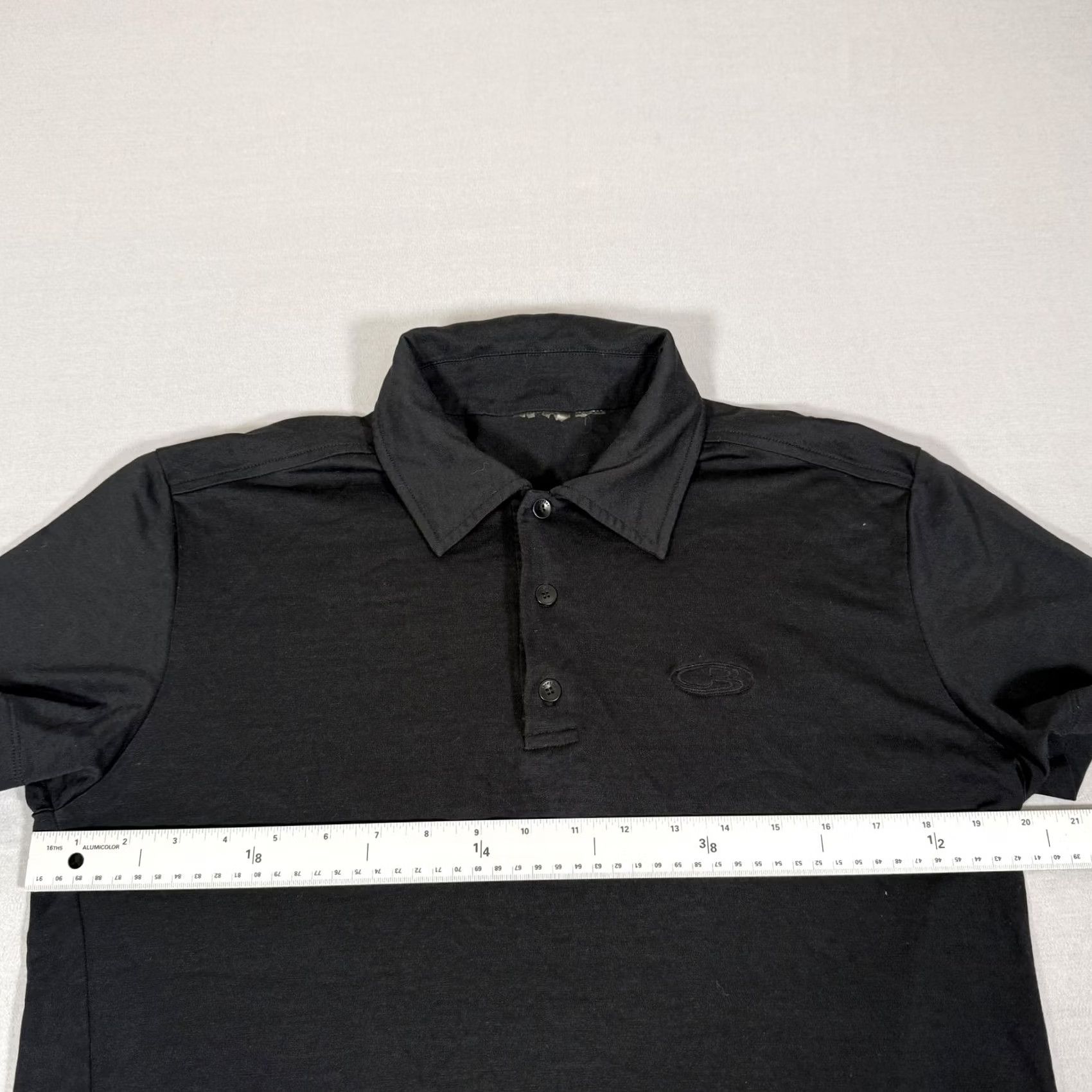 Icebreaker Icebreaker Shirt Mens Small Black Merino Wool Polo Hiking Performance Base Layer Size US S / EU 44-46 / 1 - 5 Thumbnail
