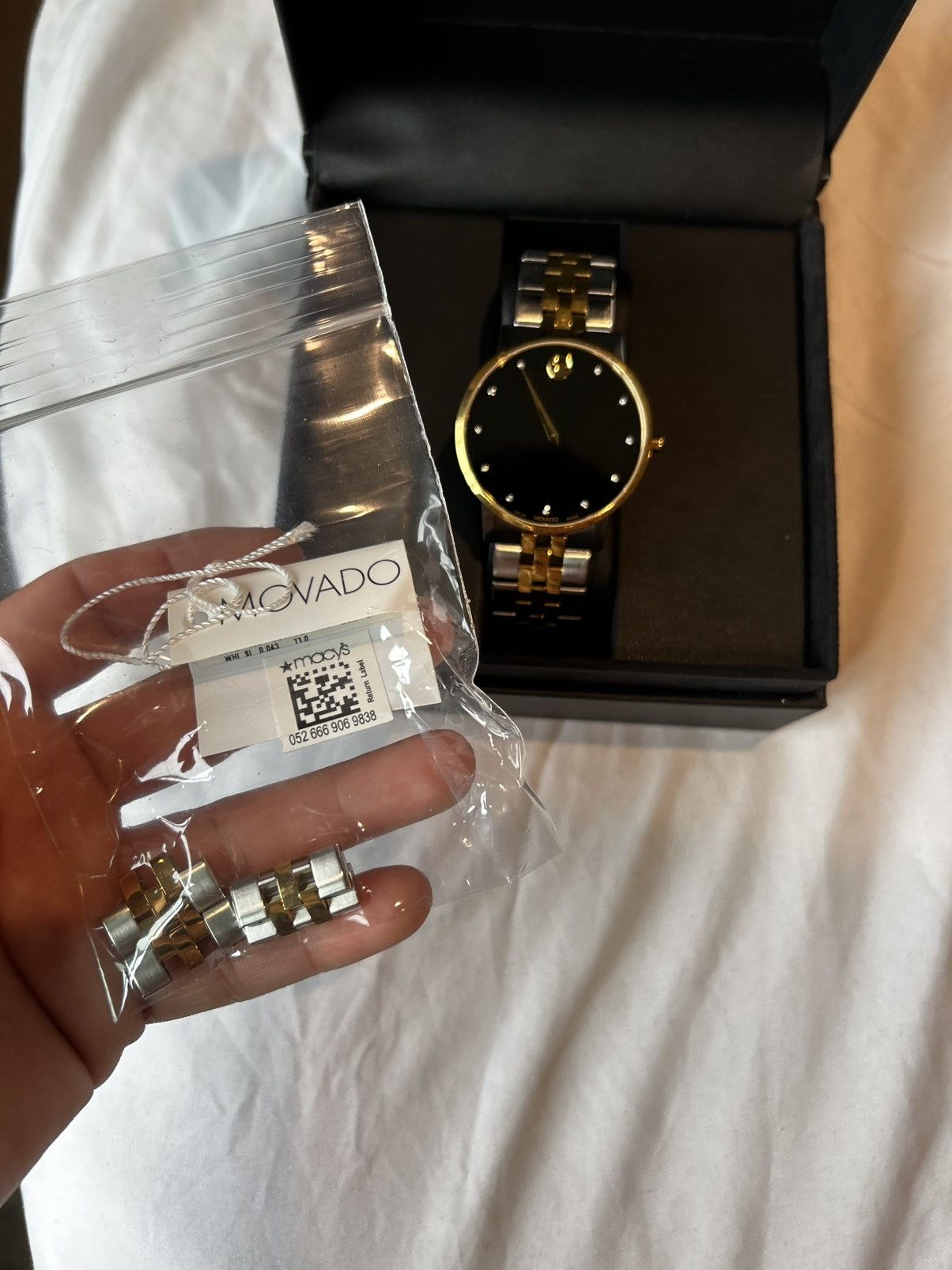 Movado Men's Swiss Museum Classic Diamond-Accent Two-Tone Size 40 - 2 Thumbnail