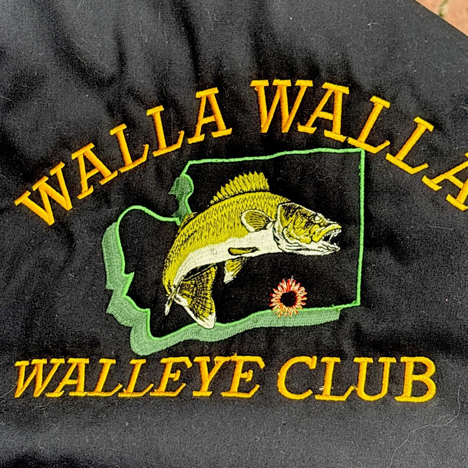 Other Vtg Fishing Club Bomber Jacket Mens XL Black Embroidered Can Size US XL / EU 56 / 4 - 11 Thumbnail