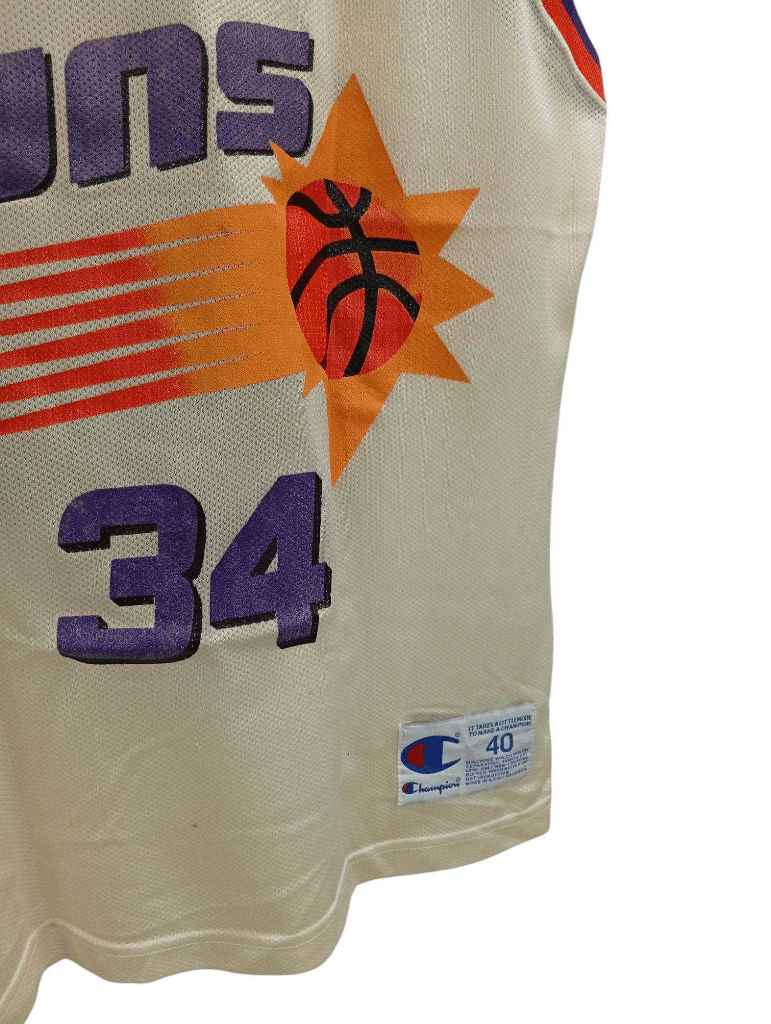 Champion × Vintage 🔥🔥Vintage Champion Phoenix Suns Charles Barkley 34 Jersey Size US M / EU 48-50 / 2 - 15 Thumbnail