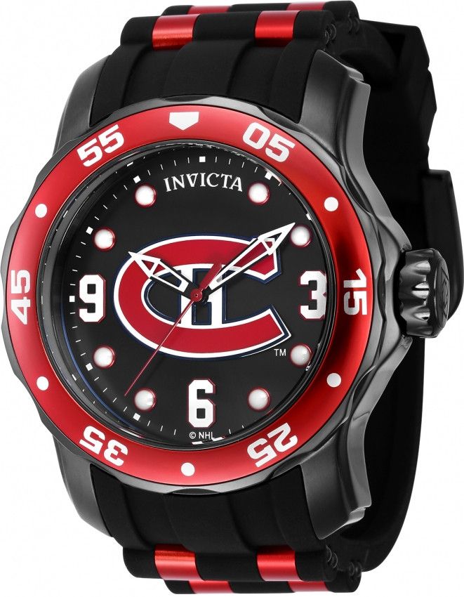 NHL Montreal Canadiens Quartz Black Dial Men's Watch