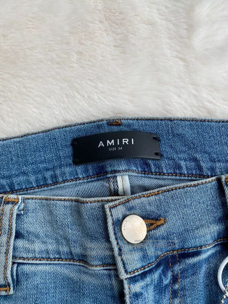 Amiri Amiri Size 34 Washed blue mx1 jeans Size US 34 / EU 50 - 2 Thumbnail