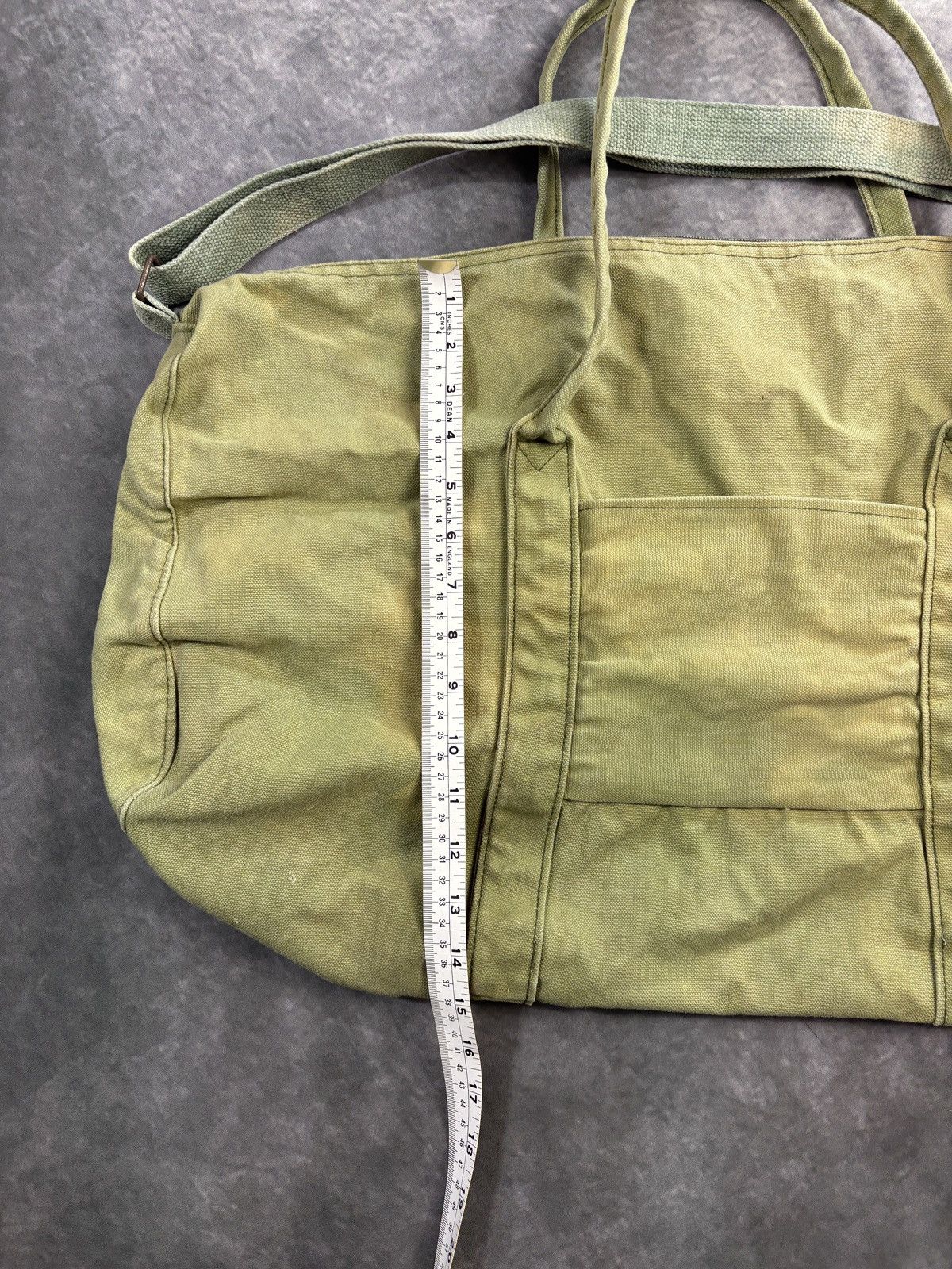 Vintage Vintage Military Duffle Bag Army Green Canvas Laundry Sling Size ONE SIZE - 17 Thumbnail