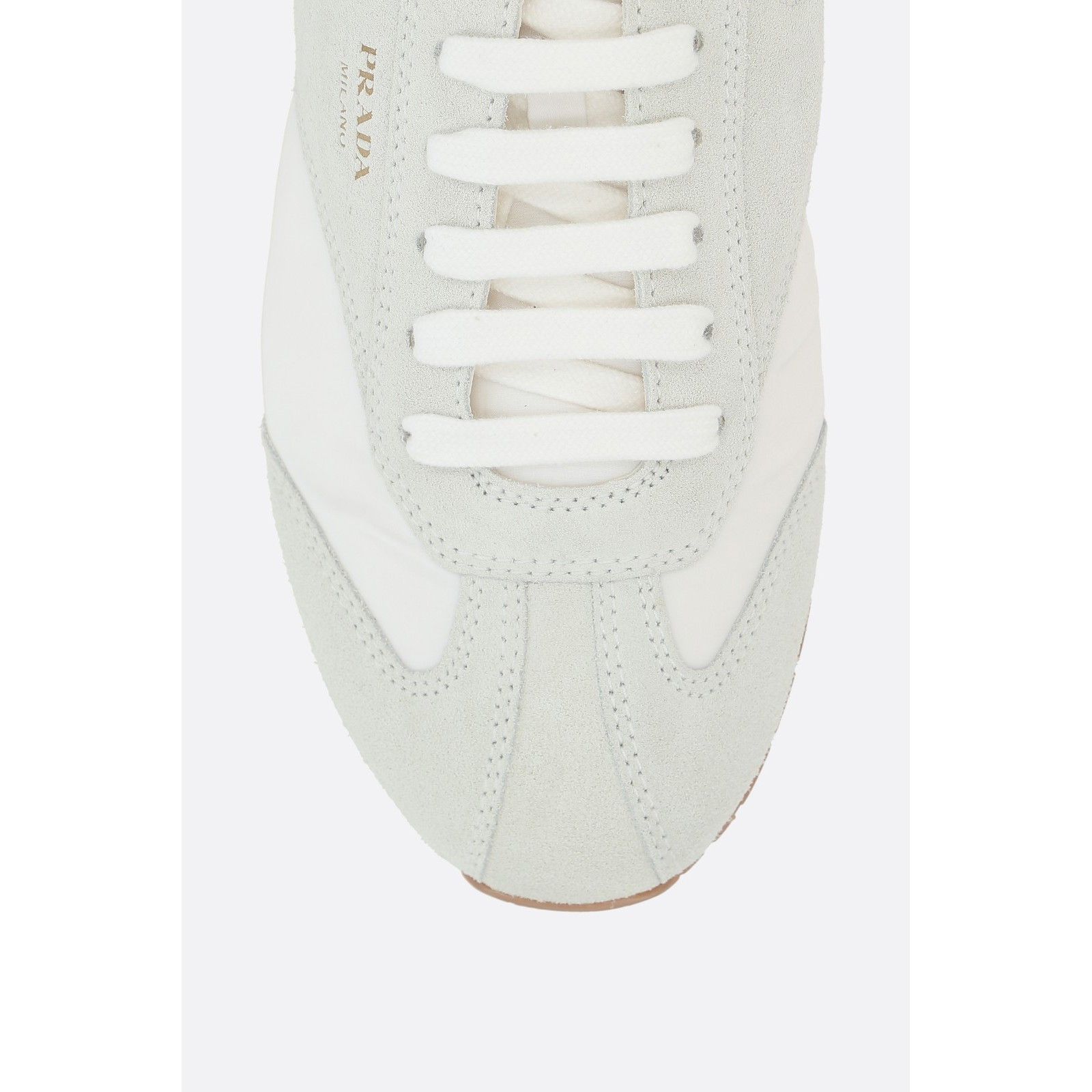 Prada PRADA White Re-Nylon/Suede Sneakers New & Authentic (Men's s Size US 8.5 / EU 41-42 - 2 Thumbnail